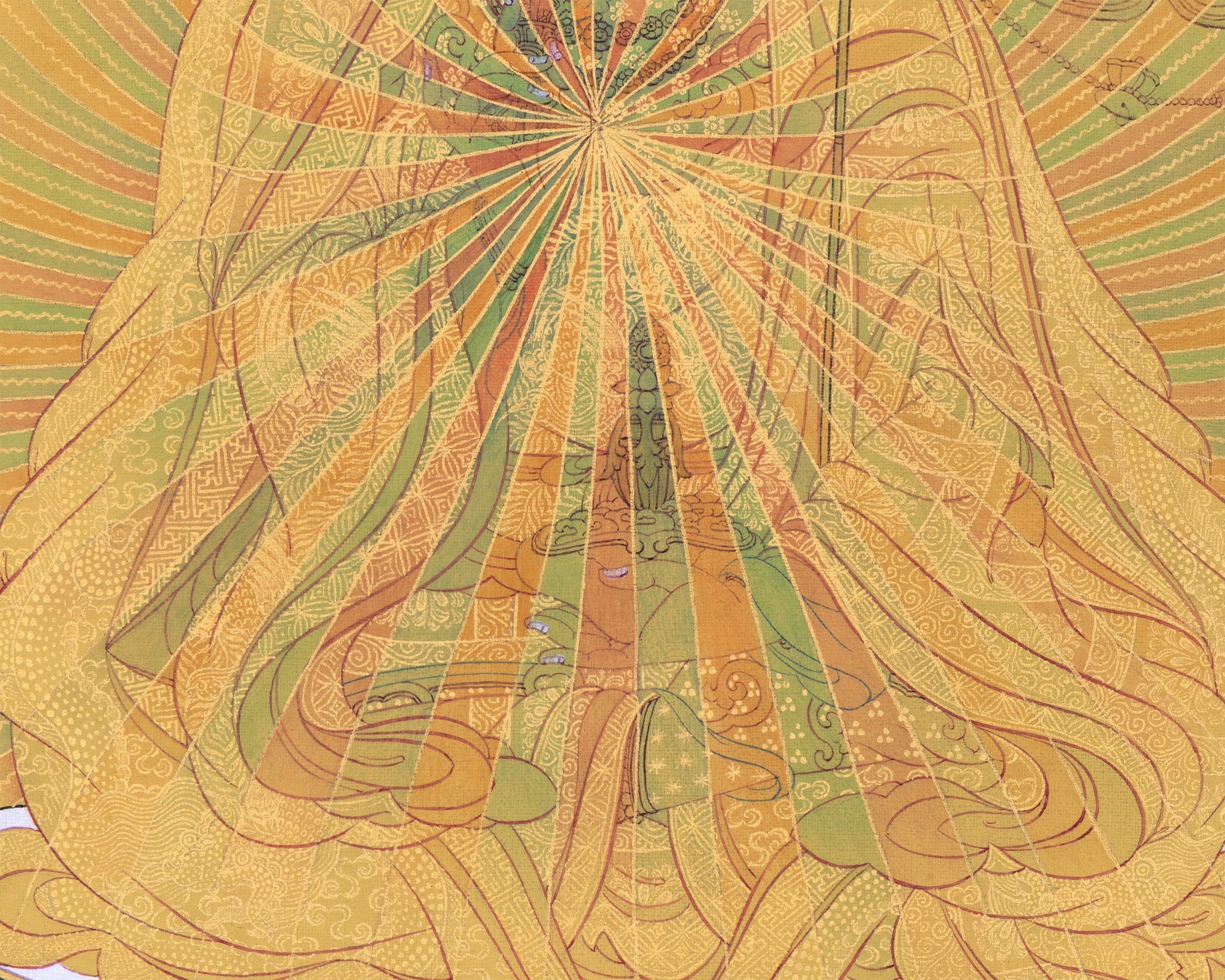 Guru Rainbow Body, Padmasambhava Thangka, Tibetan Art