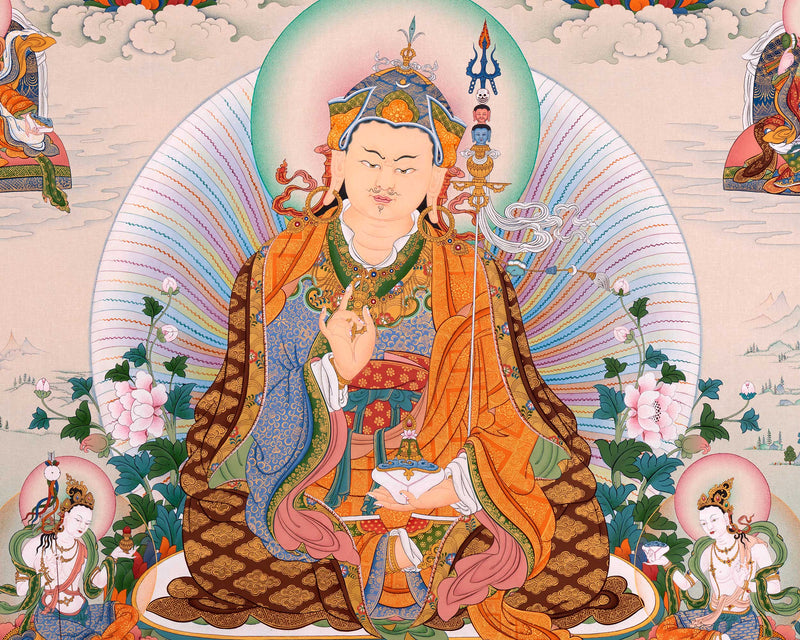 guru rinpoche thangka print