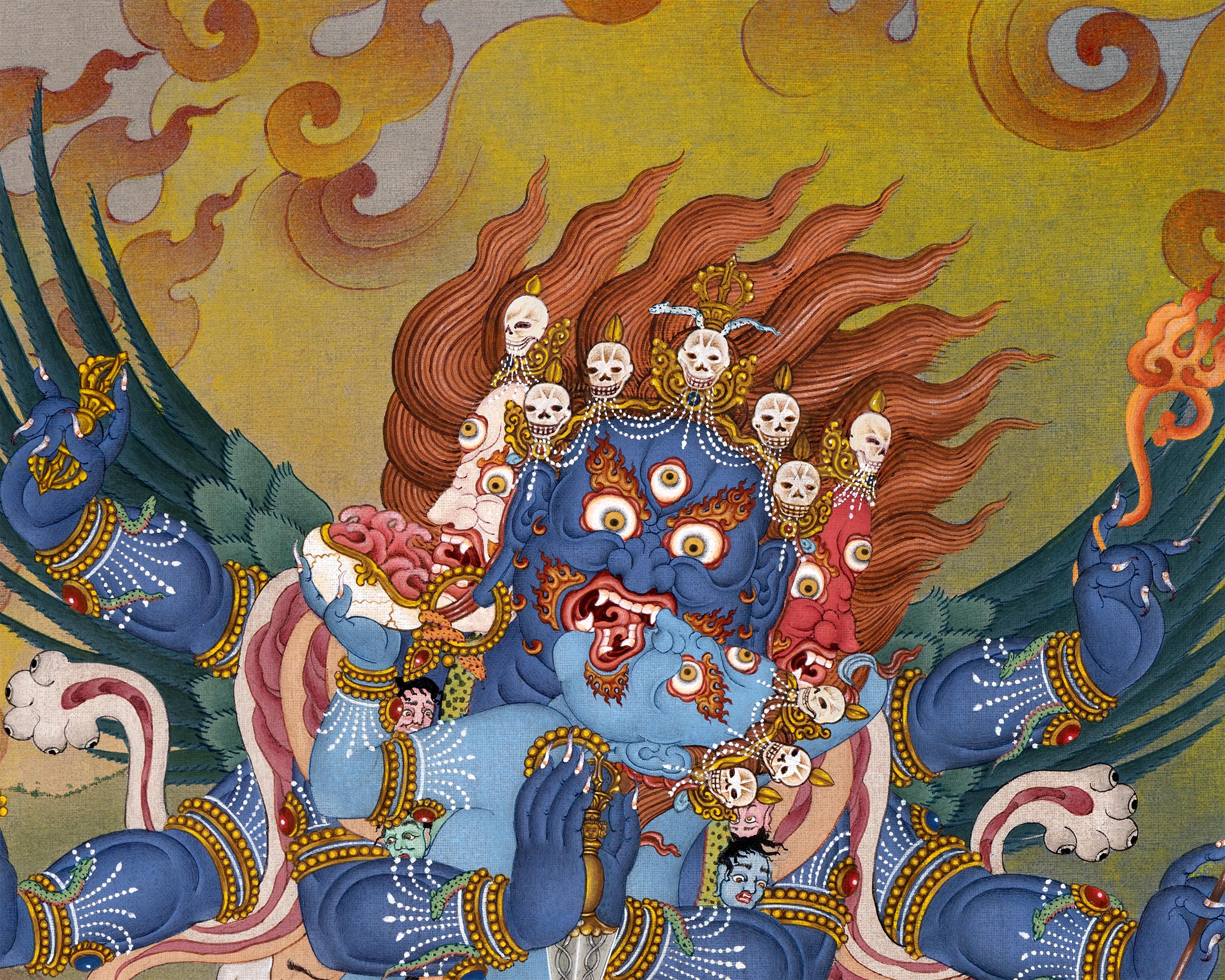 Vajrakilaya Thangka | Special Phurba Painting | Nyingma Yidam