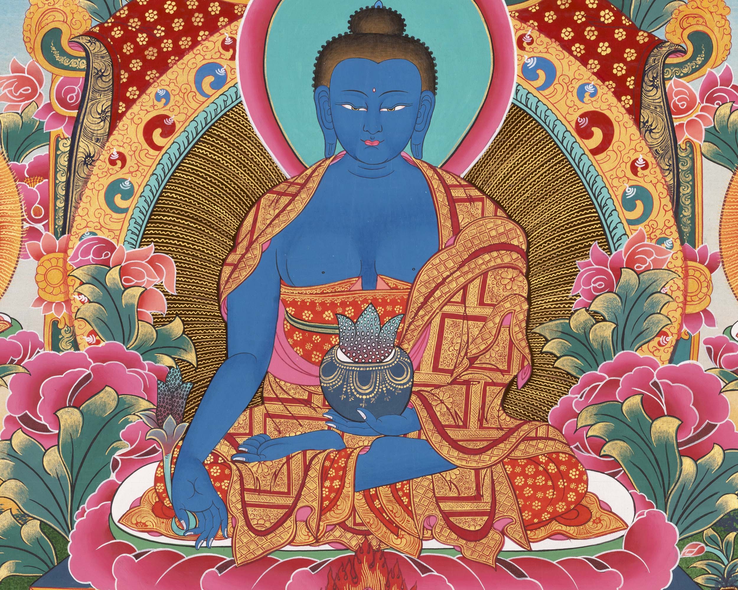 Medicine Buddha Thangka | Gift For Buddhist