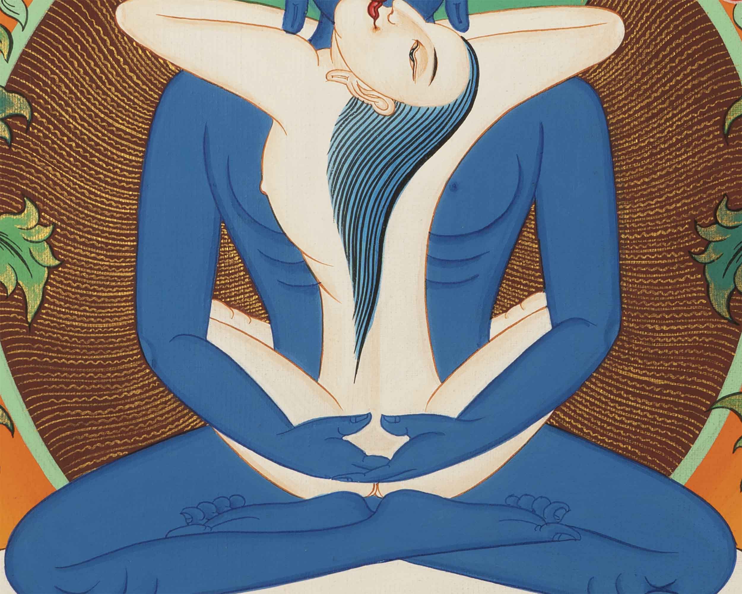 Samantabhadra Buddha Thangka | Wall Hanging Art