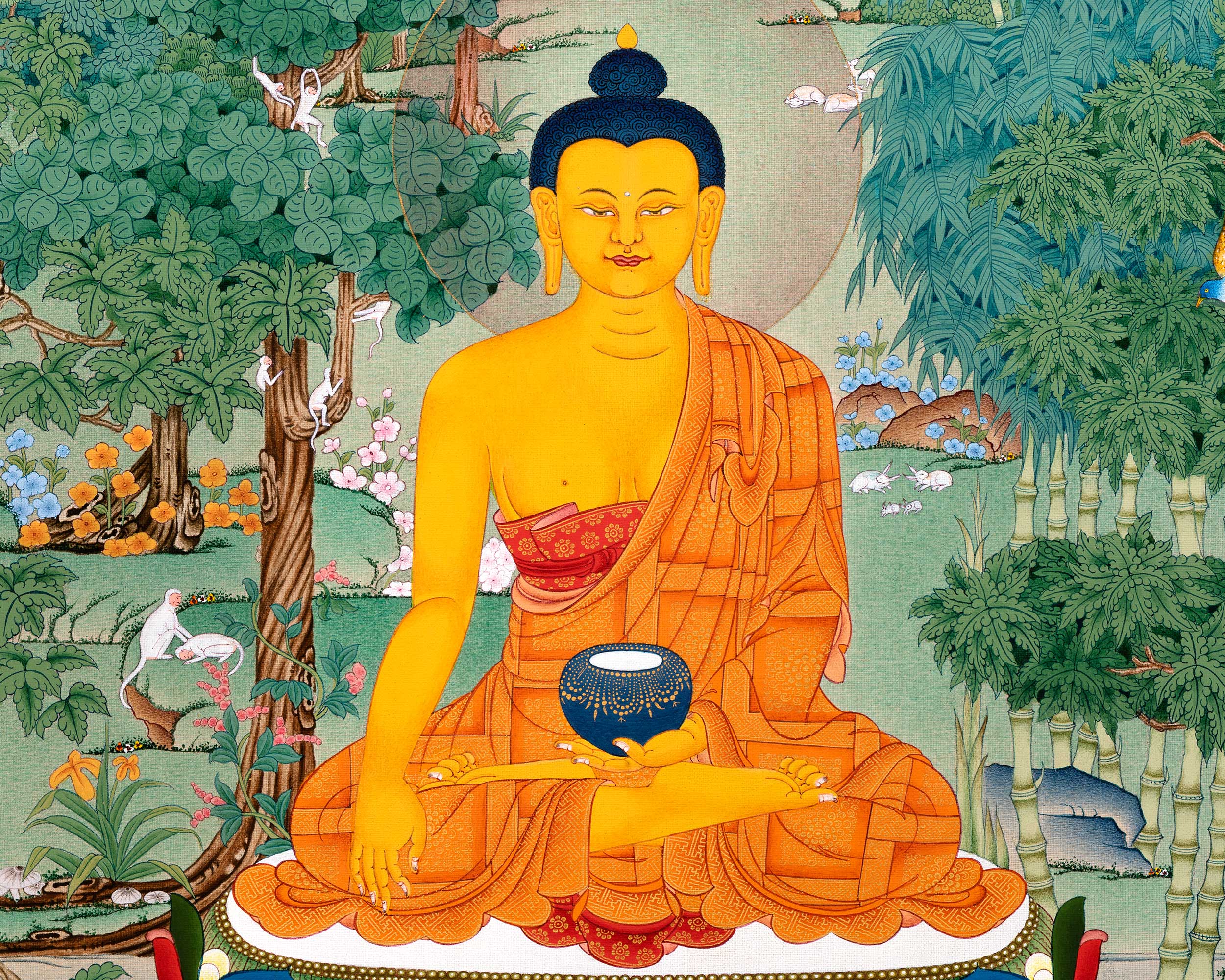 gautam buddha thangka