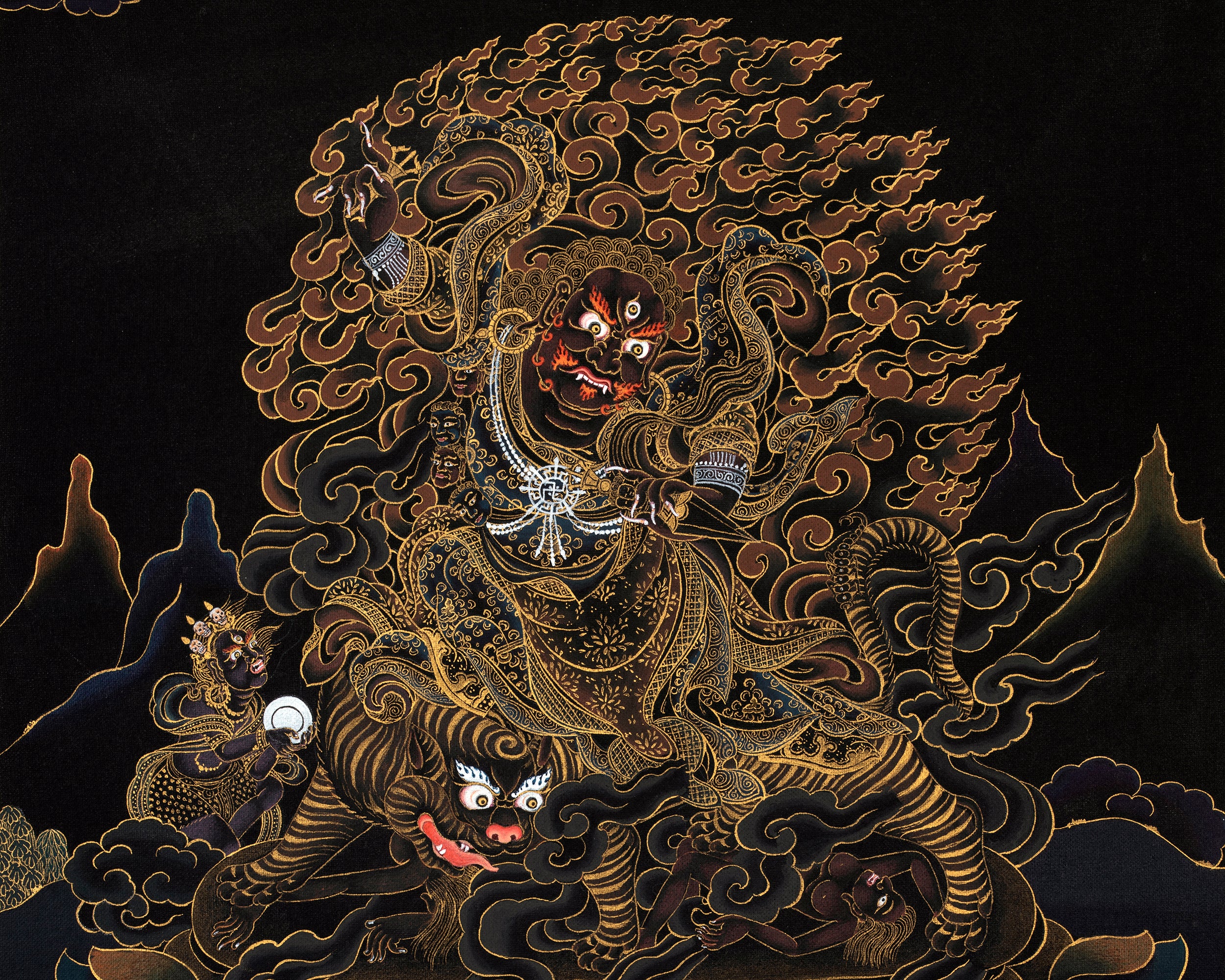 Dorje Drolo | Tibetan Thangka | Eight Manifestation Of Guru Padmasambhava
