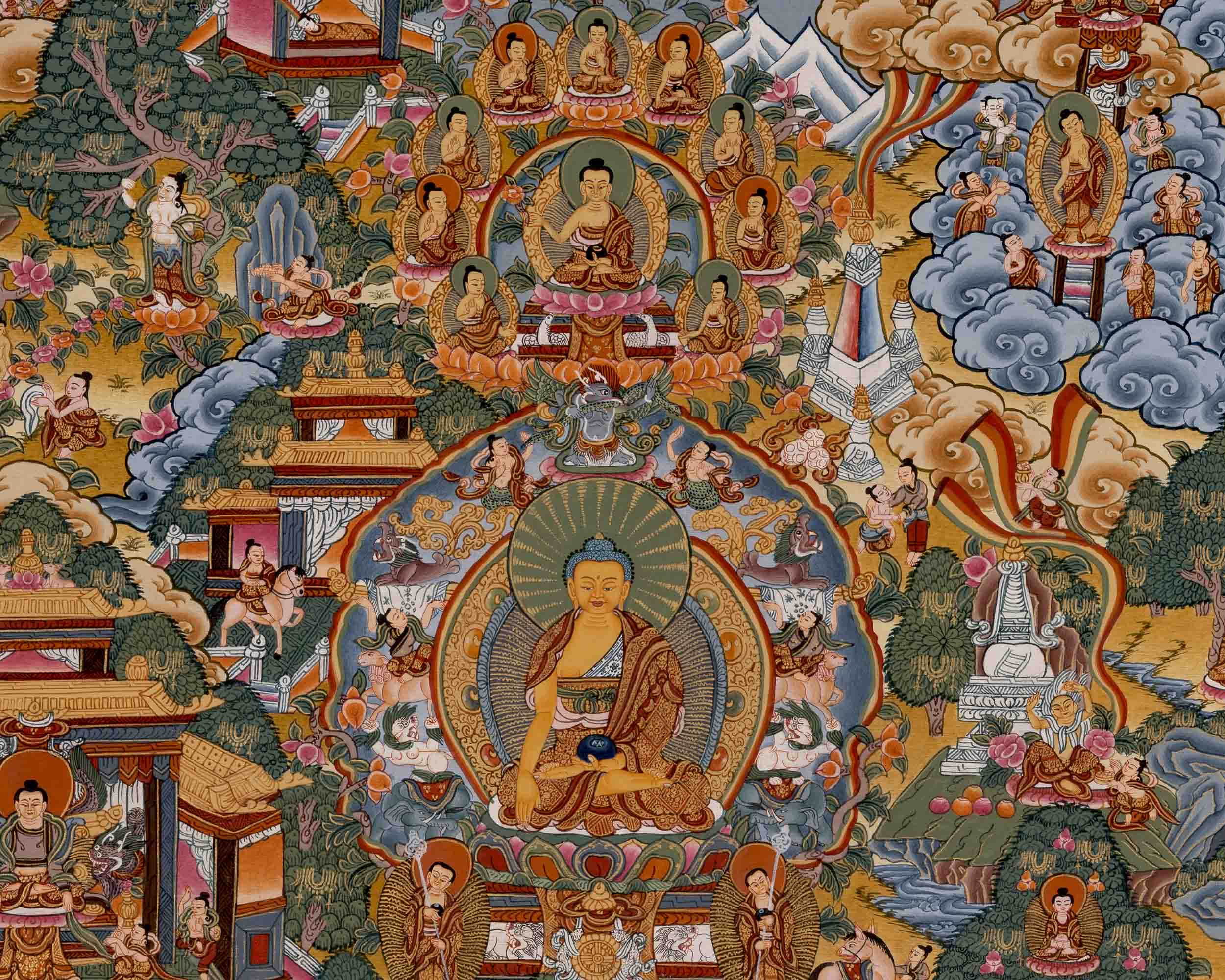 Buddhist Life Story Of Buddha | Wall Decors