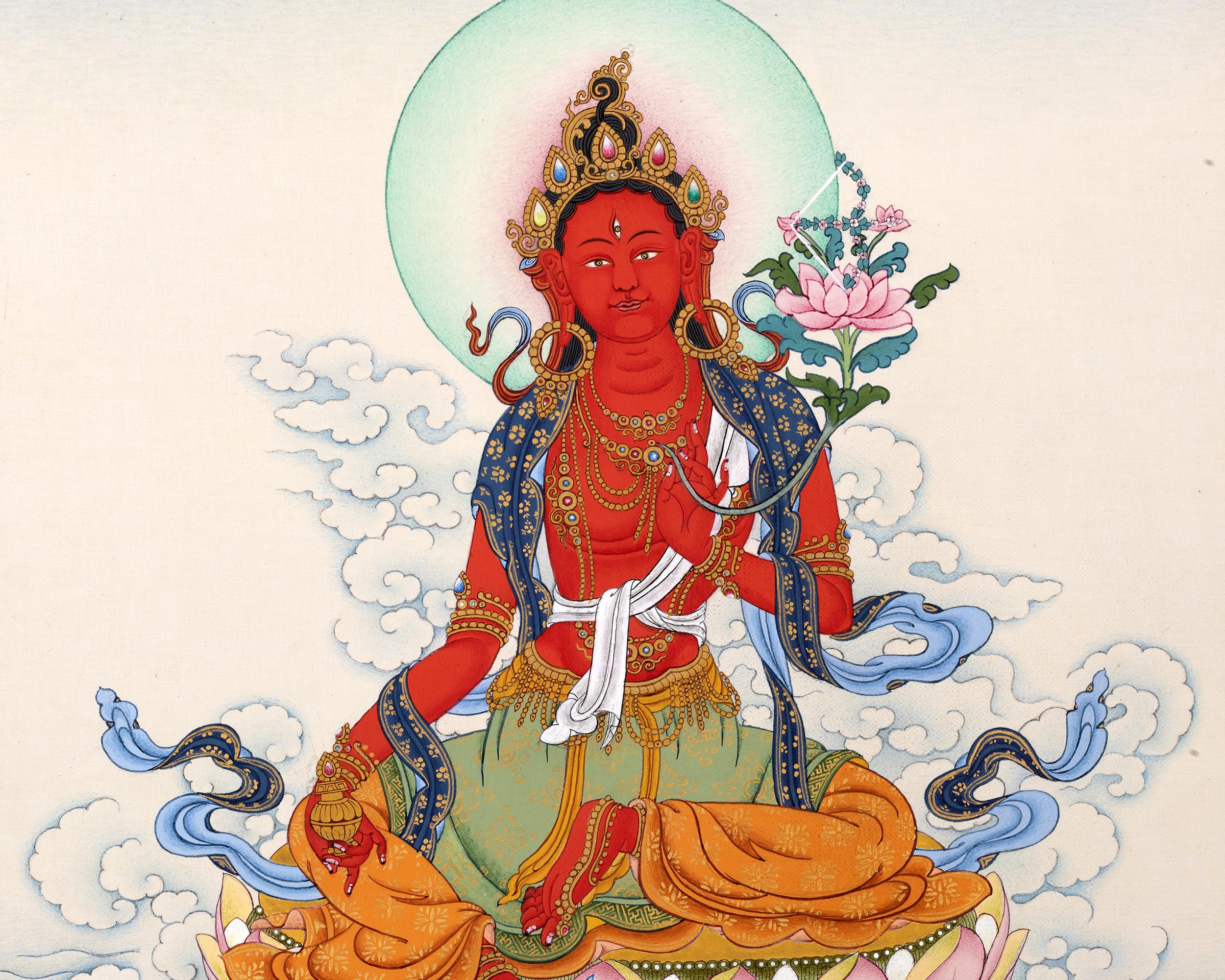 Red Tara Thangka | Saviouress Deity