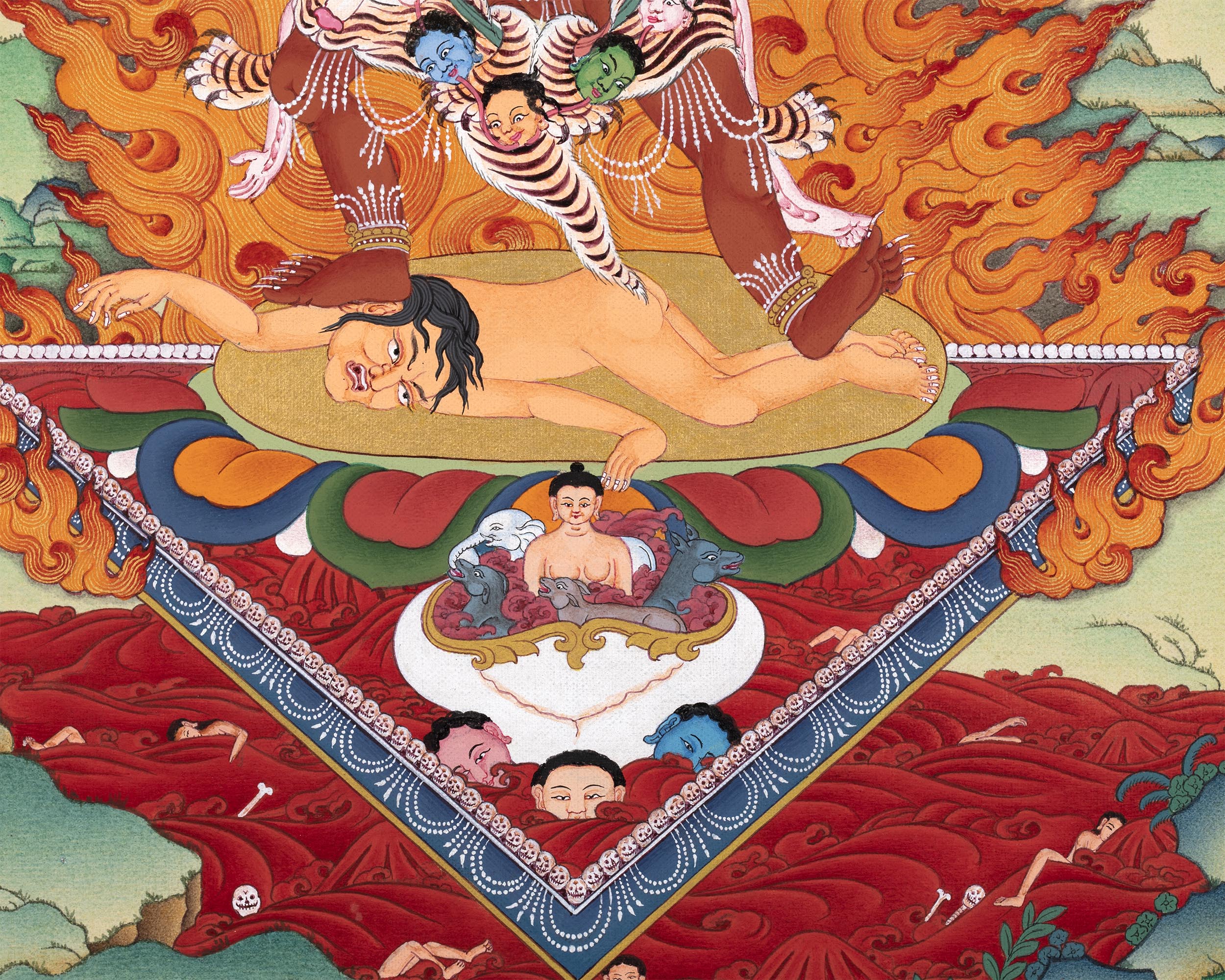 Ekajati Vajra Tara Thangka | Fierce Protector Deity