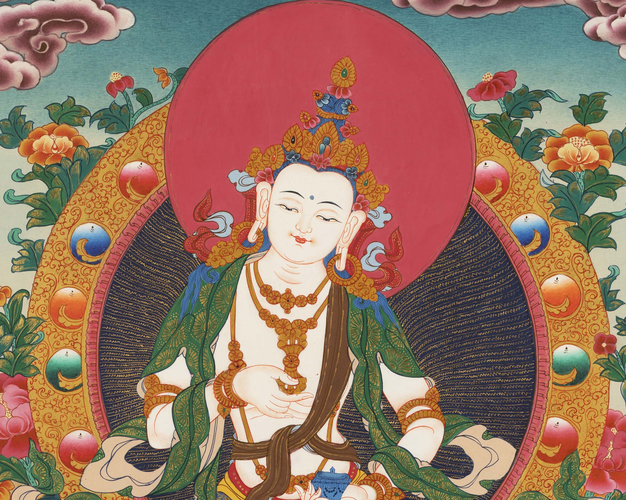 Colorful Vajarasattva Thangka | Mantra Deity