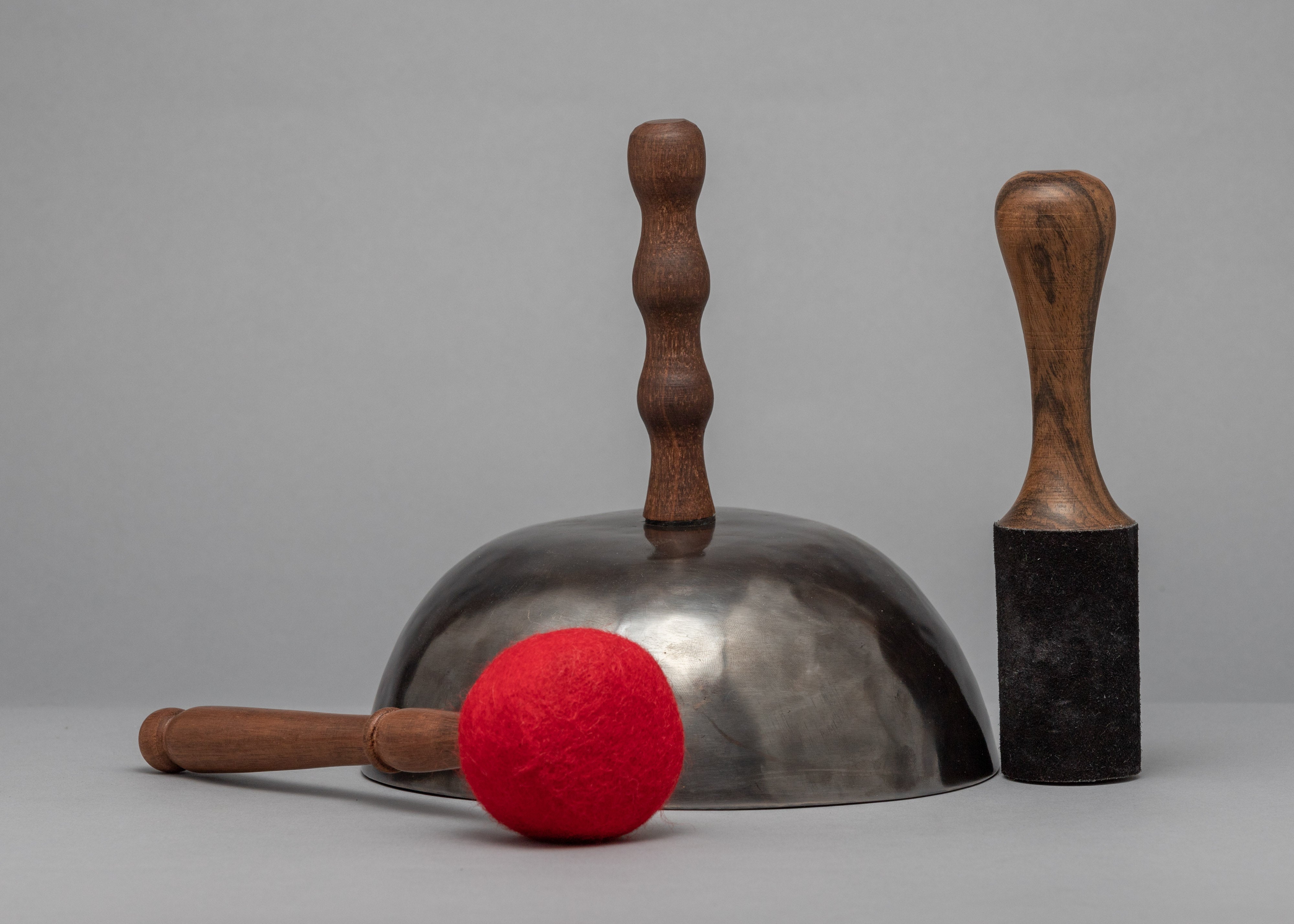 Throat Chakra Singing Bowl | Wooden Handle Bowl
