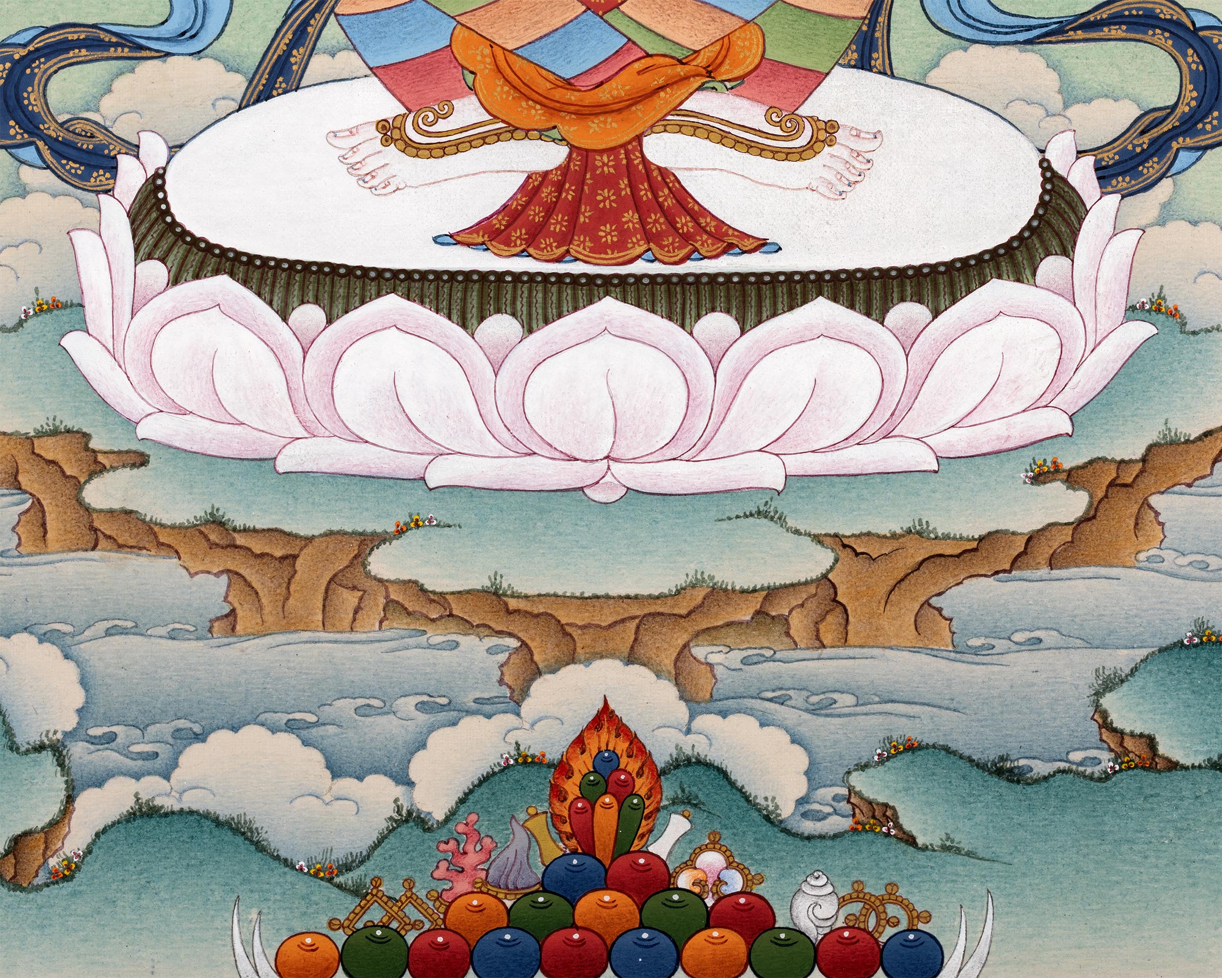 Saraswati Thangka | The Deity of Wisdom | Yangchenma Thanka