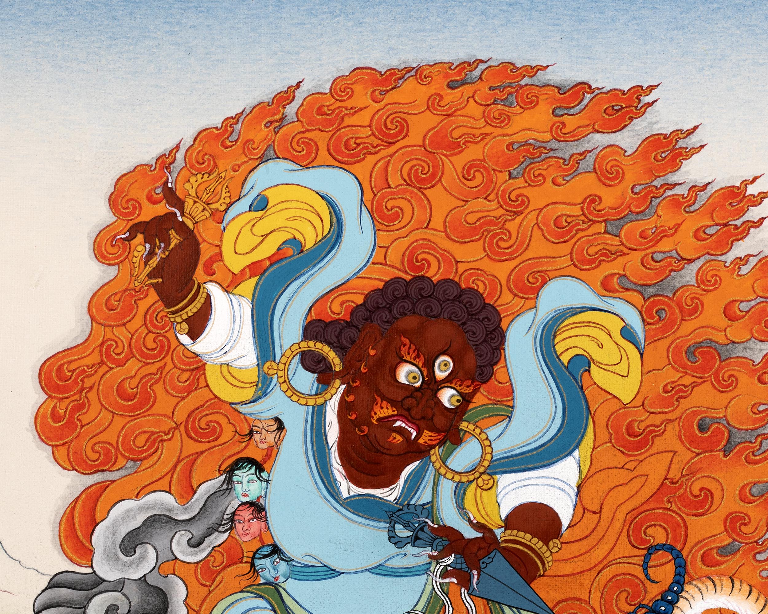 Dorje Drollo Thangka | Tibetan Thangka Painting | Buddhist Art