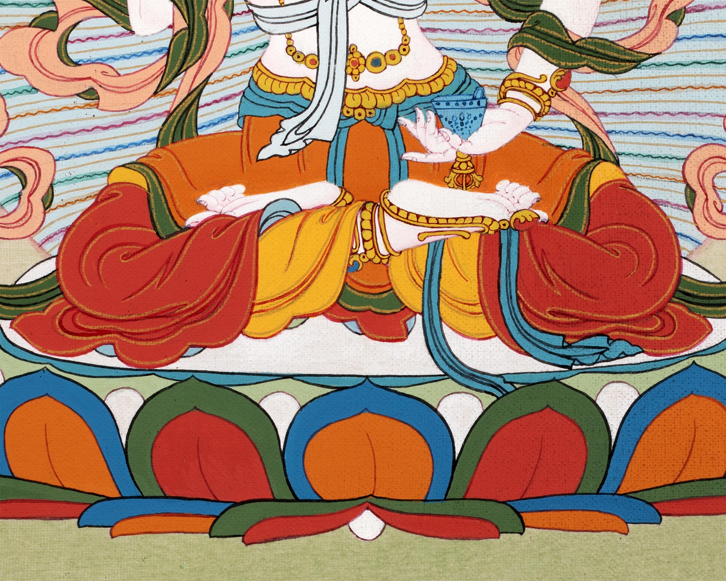 Buddha Vajrasattva | The Great Purifier Thangka | Art On Canvas