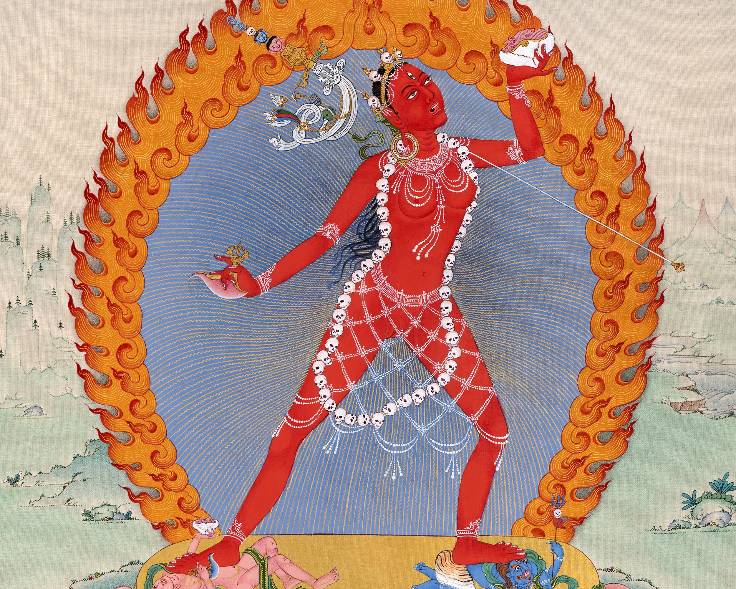 Vajrayogini Thangka | Wrathful Dakini | Female Yidam