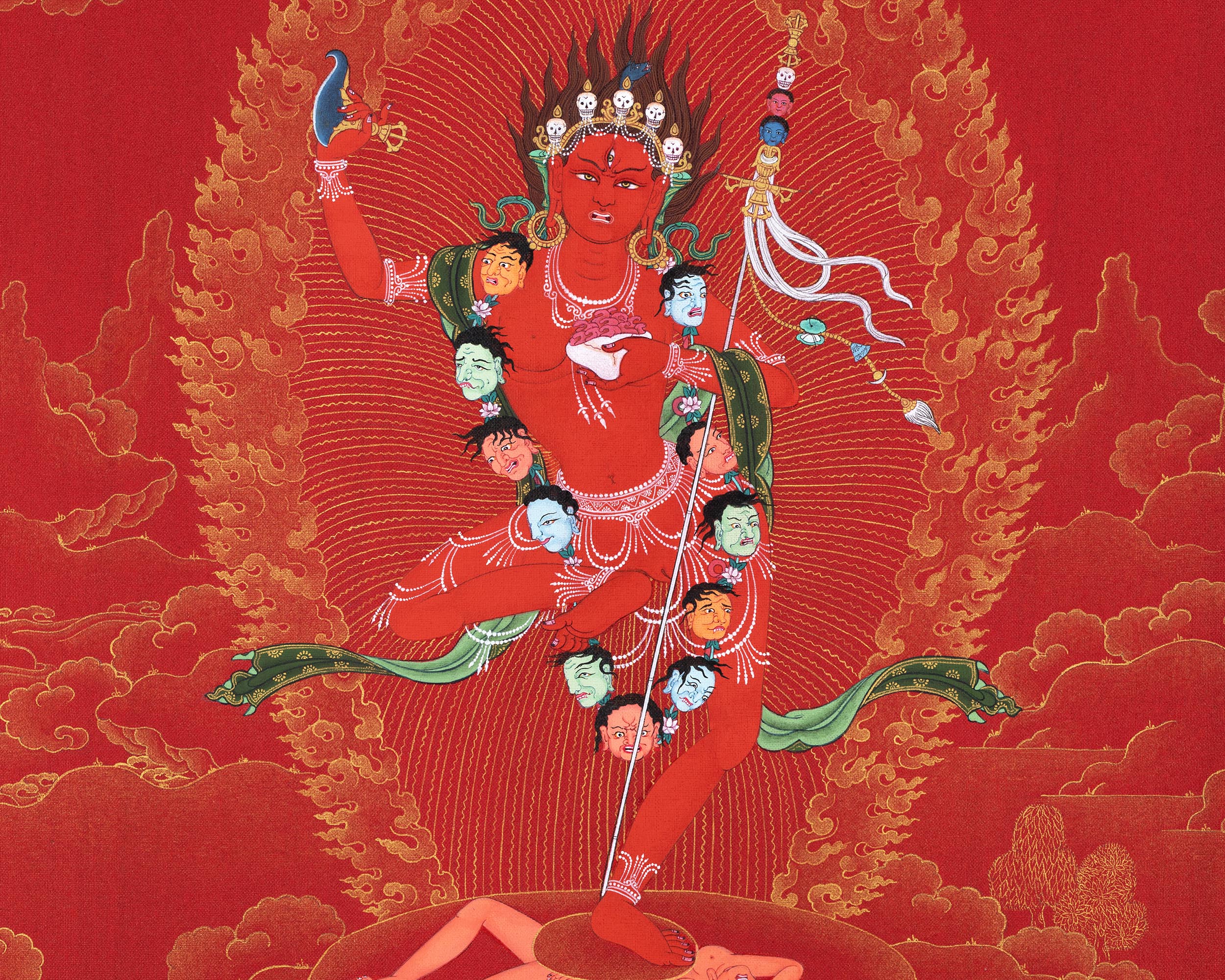 Vajravarahi Thangka | Tibetan Dorje Phagmo Painting