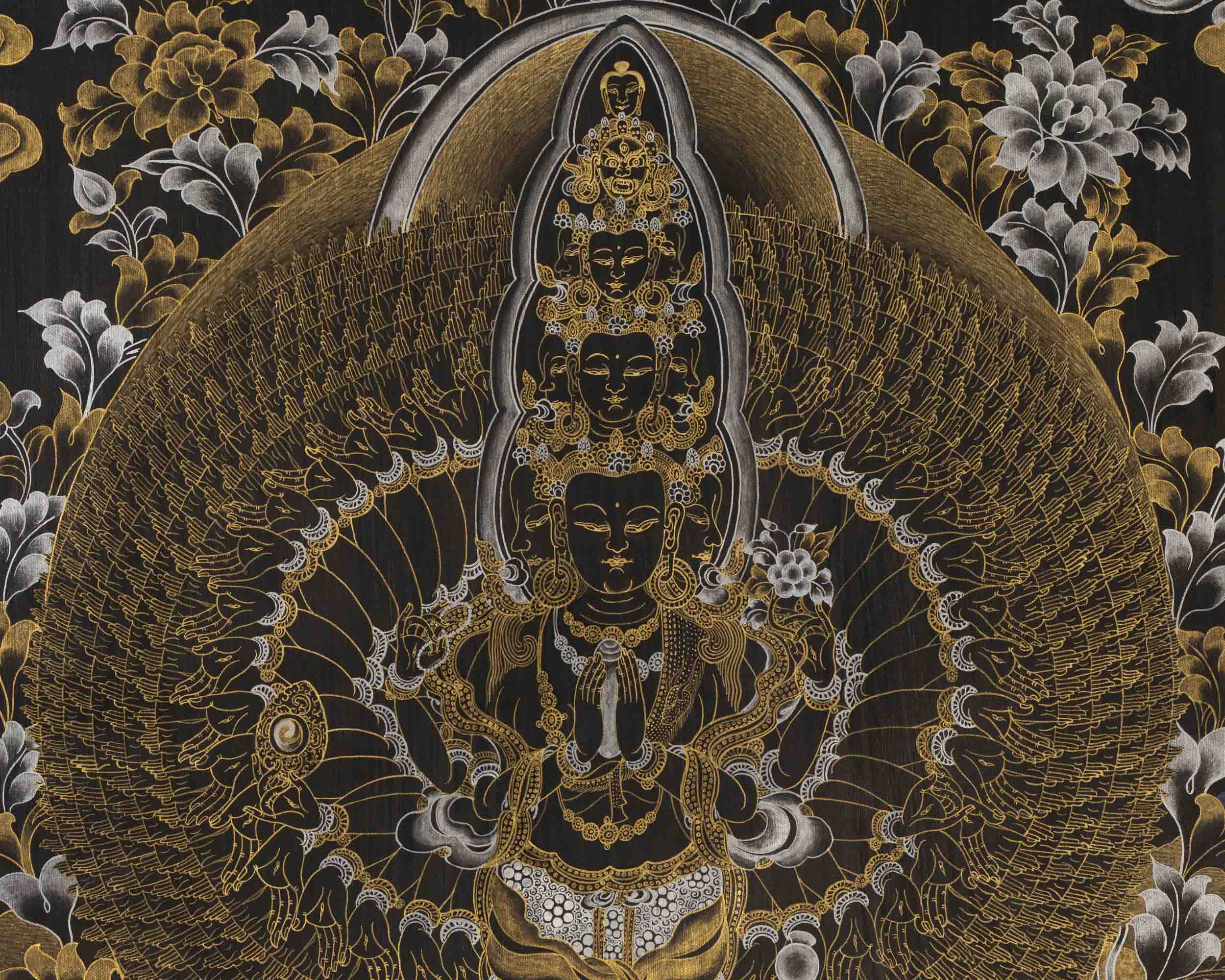 1000 Armed Avalokiteshvara | Wall Decors | Traditional Thangka