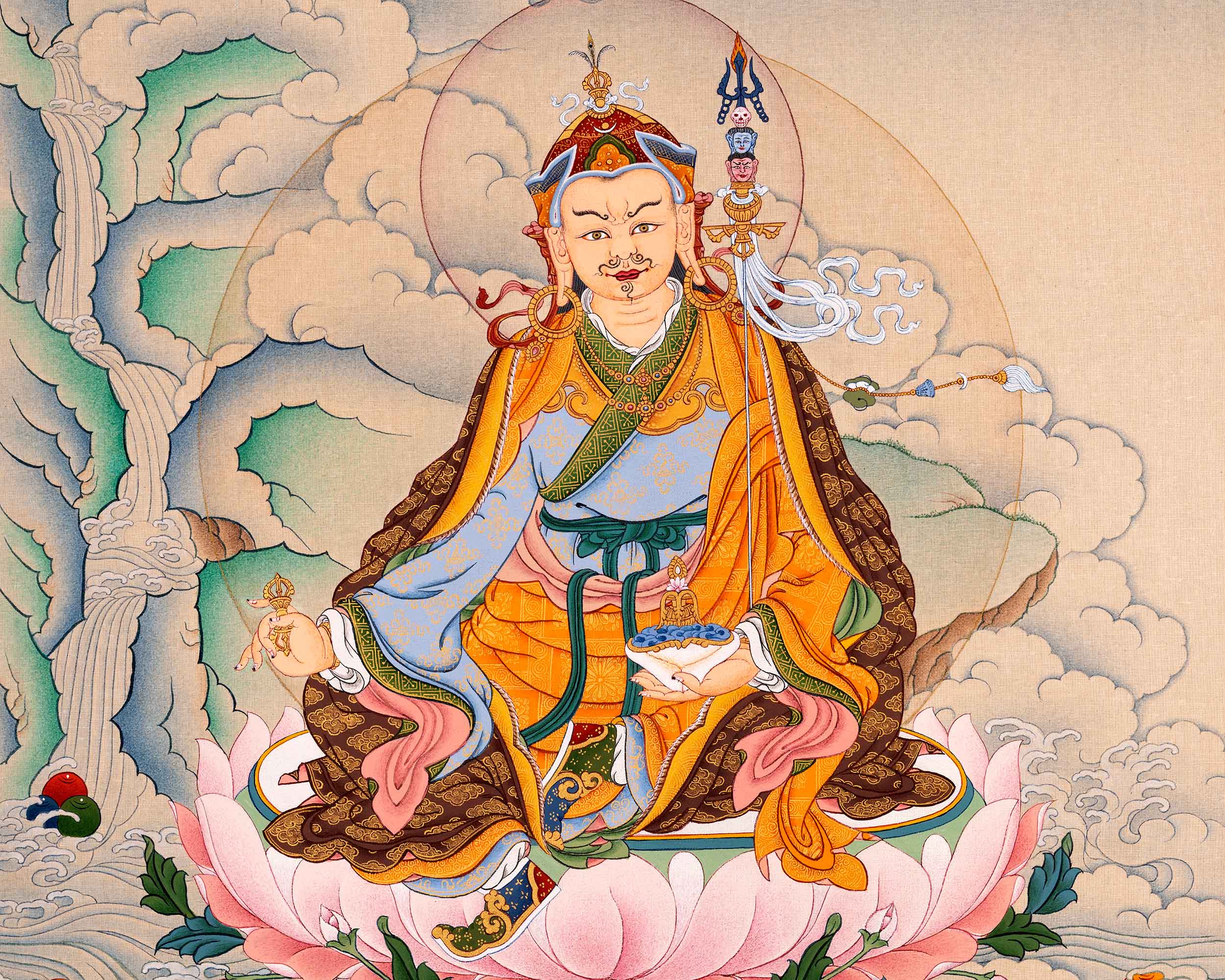 Padmasambhava Art | Traditional Tibetan Thangka Painting