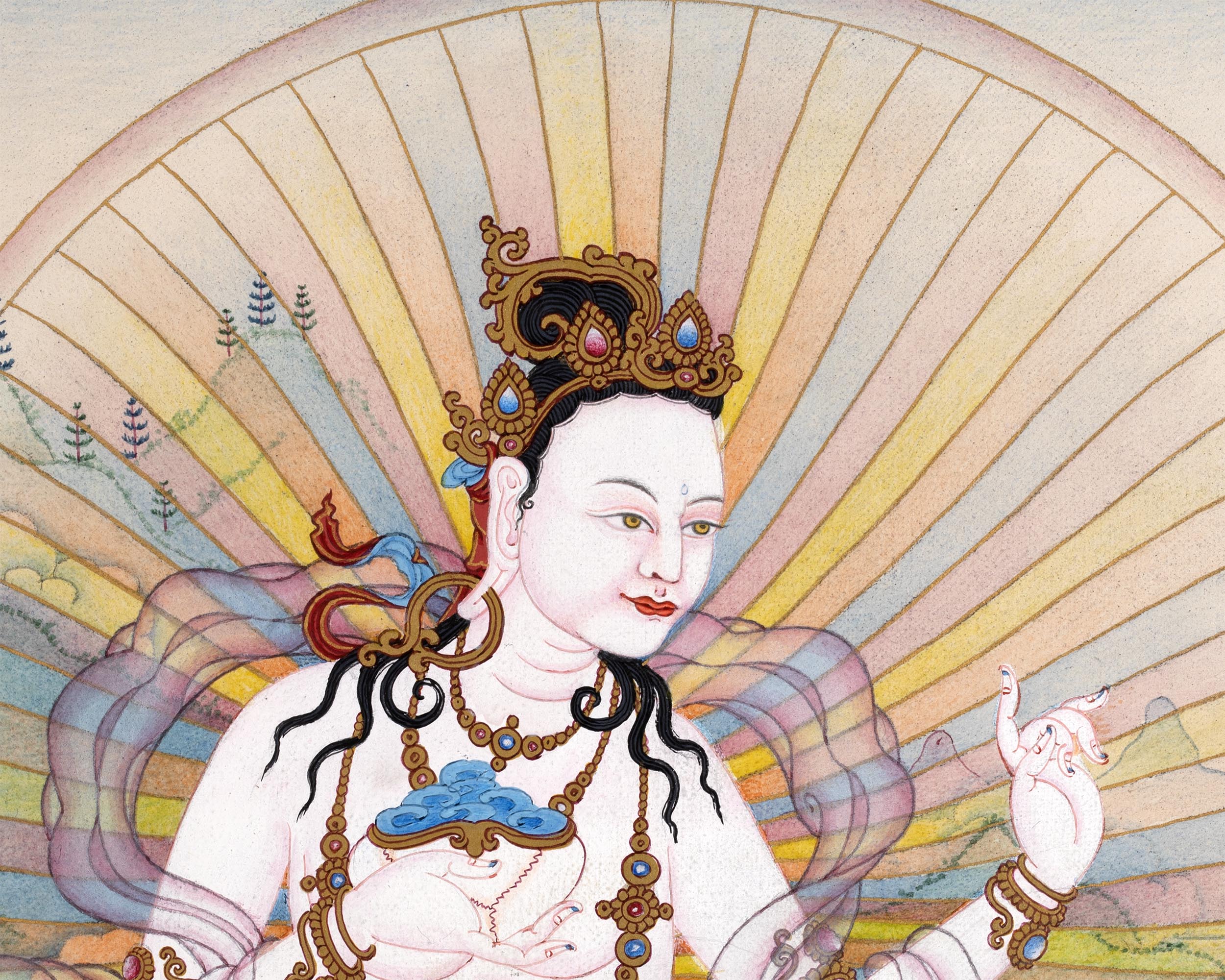 Sukhasiddhi Thangka | Dakini of Magical Illusion
