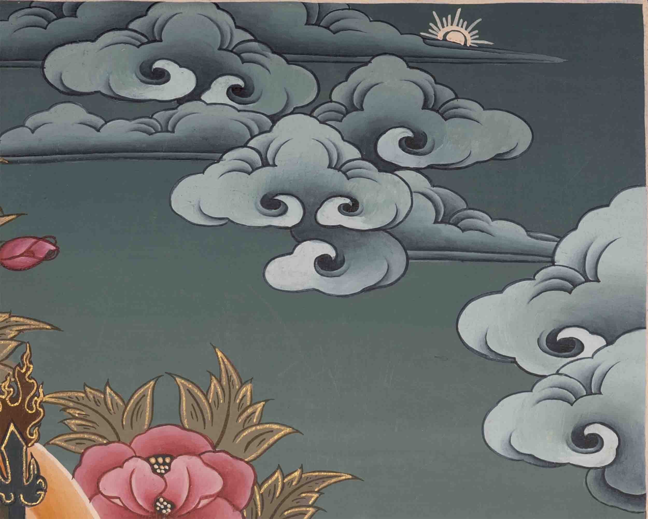 Guru Rinpoche | Padmasambhava | Traditional Tibetan Thangka