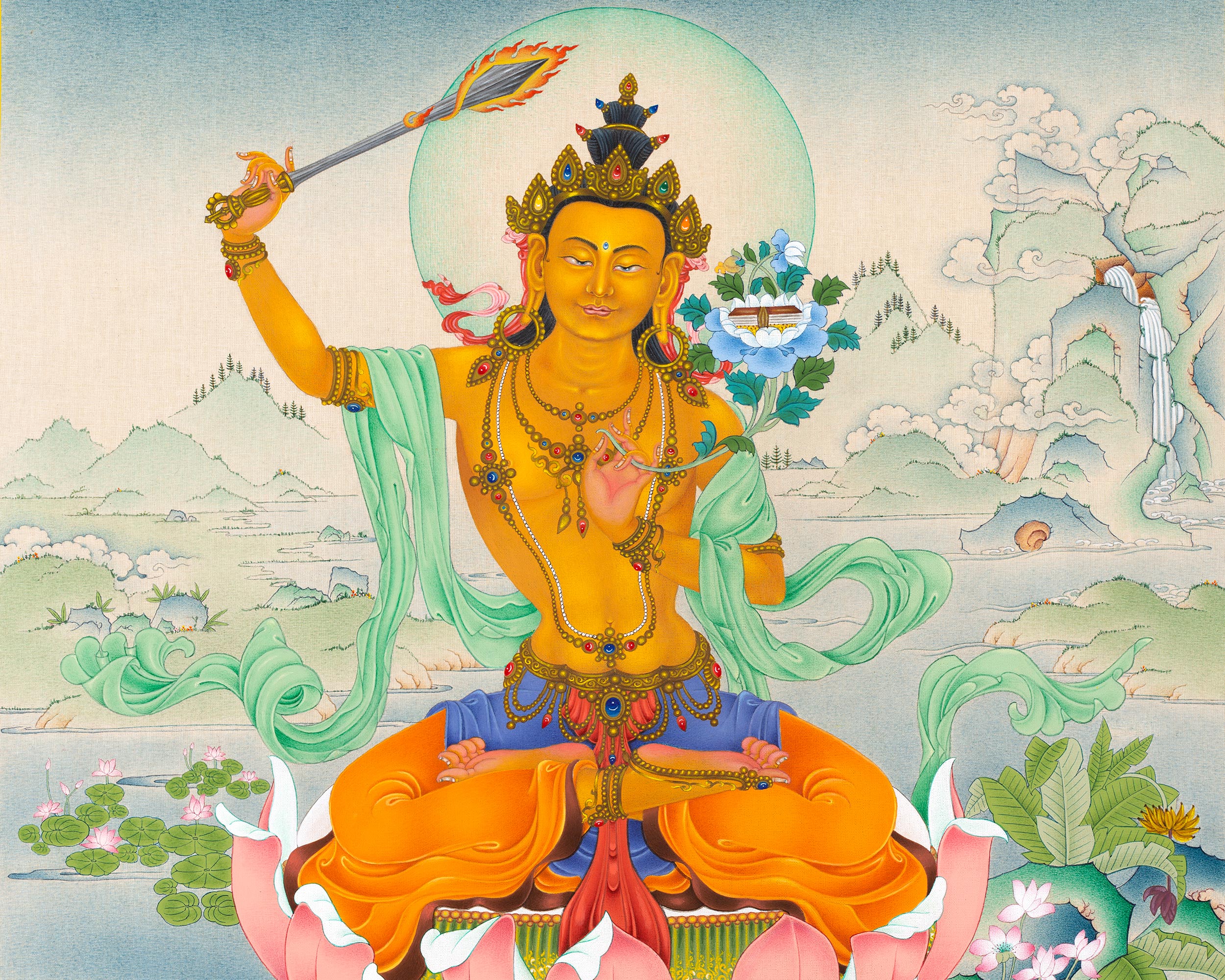 manjushri thangka
