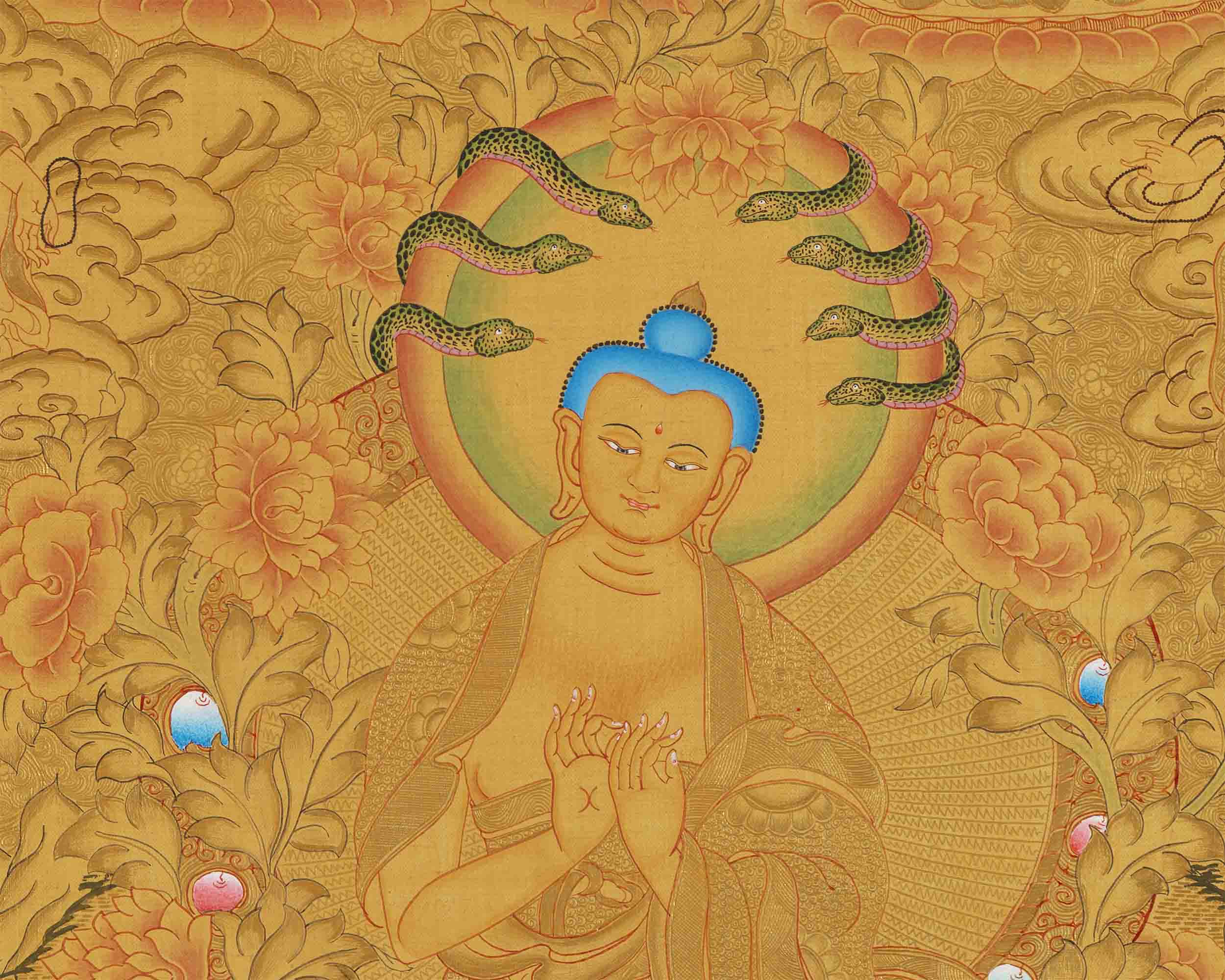 Nagarjuna The Great Buddhist Master's Thangka Painting