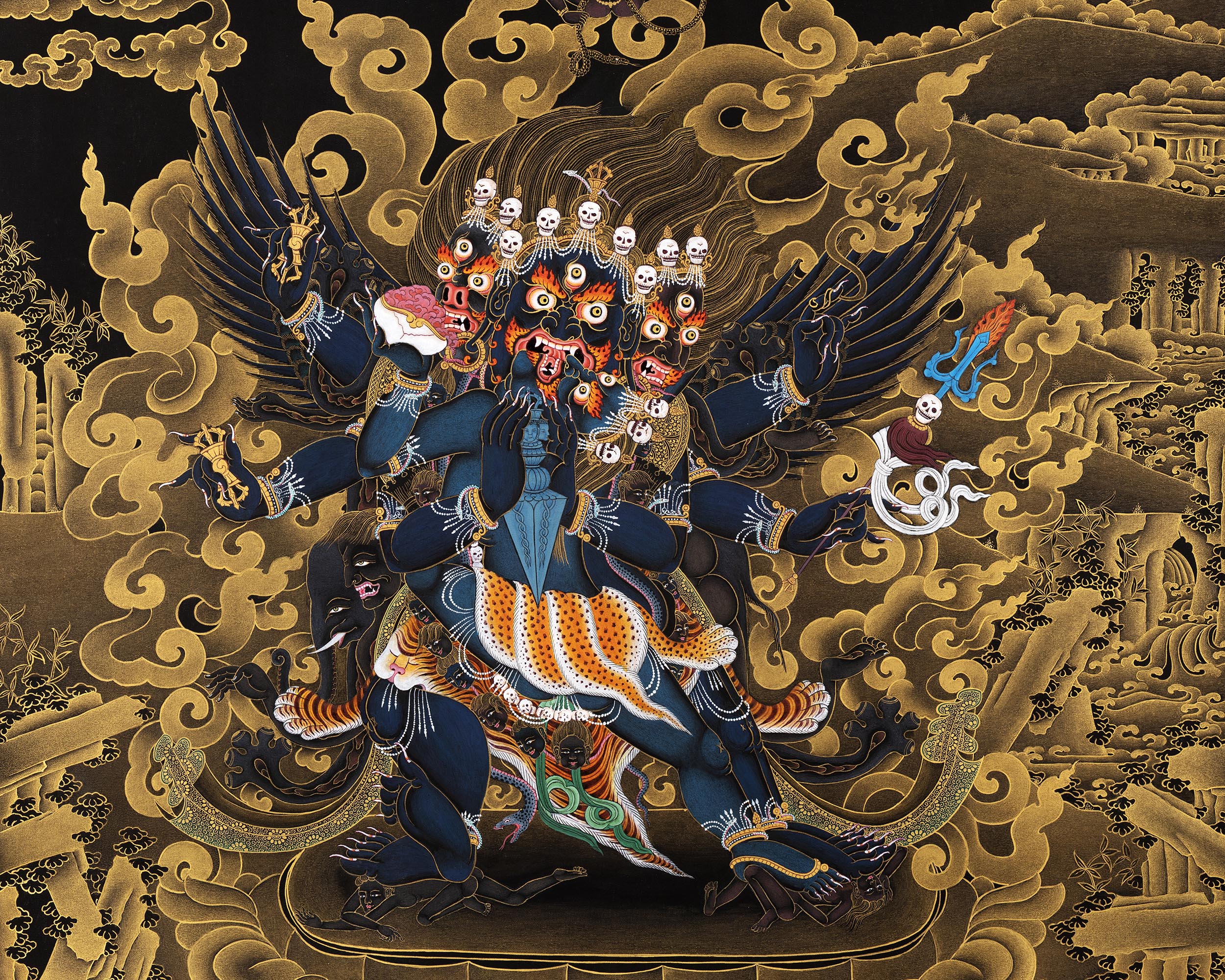 Vajrakilaya Thangka | Tibetan Yidam Art