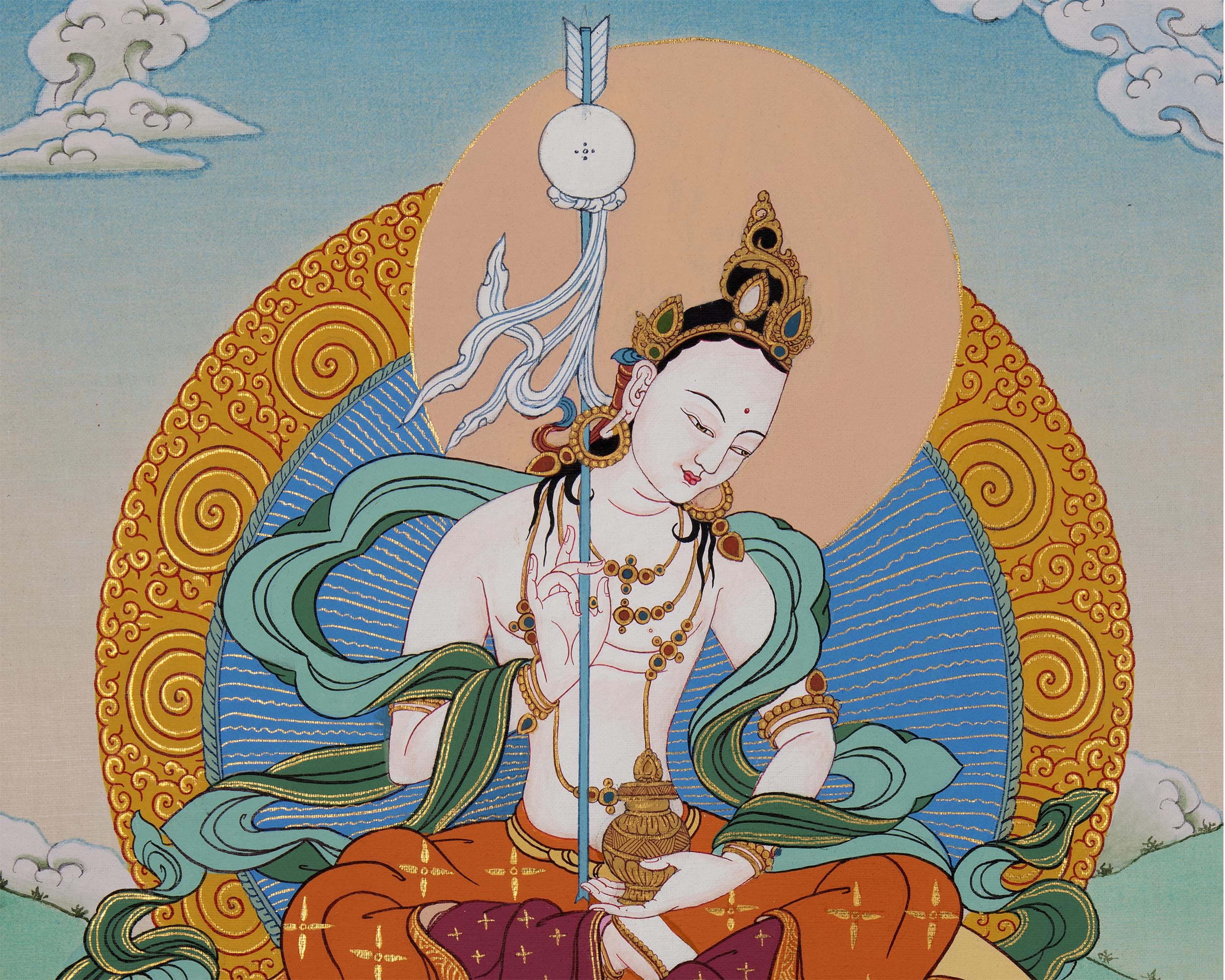 Dakini Mandarva | Guru Padmasambhava Consort | Thangka Art