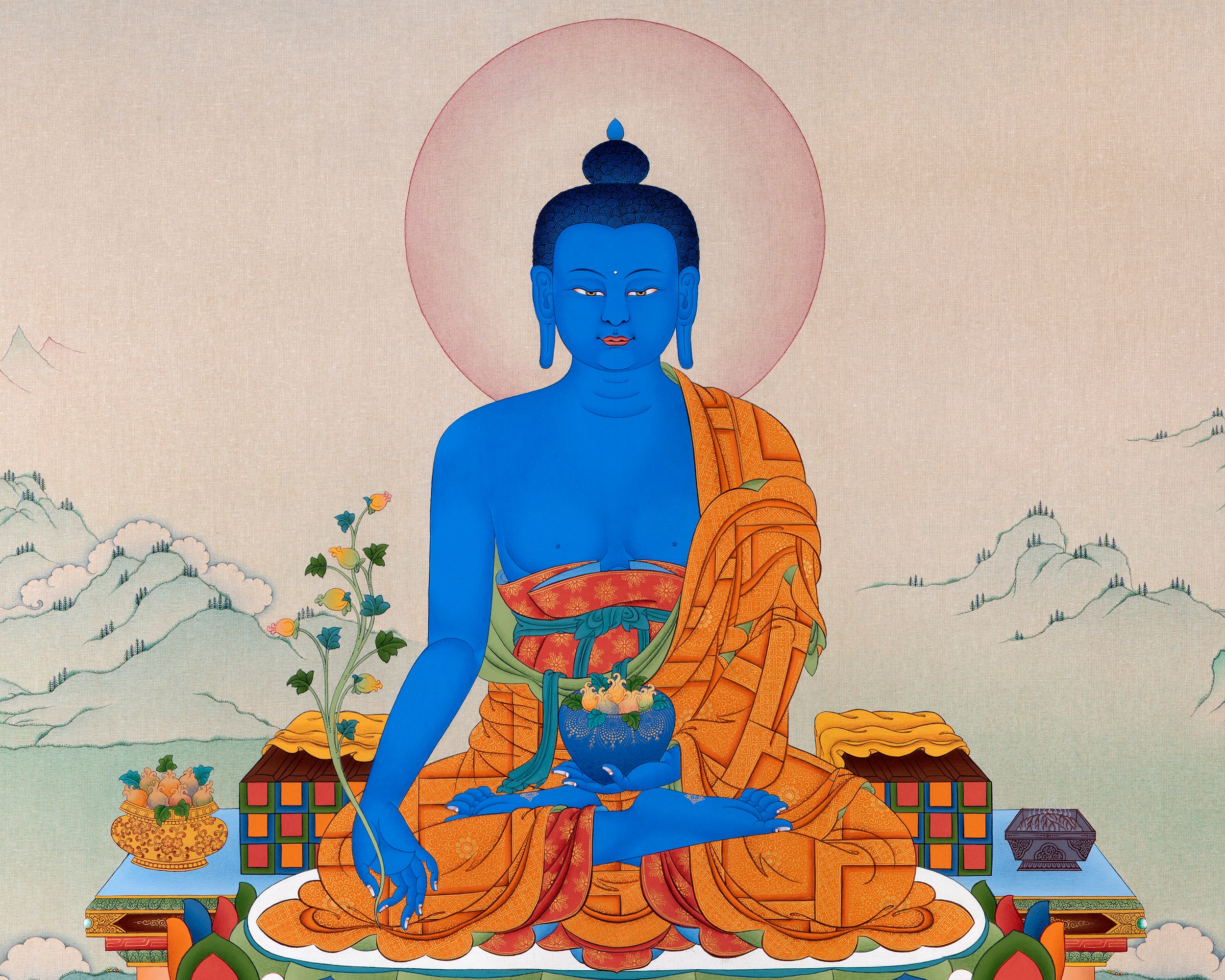 medicine buddha thangka