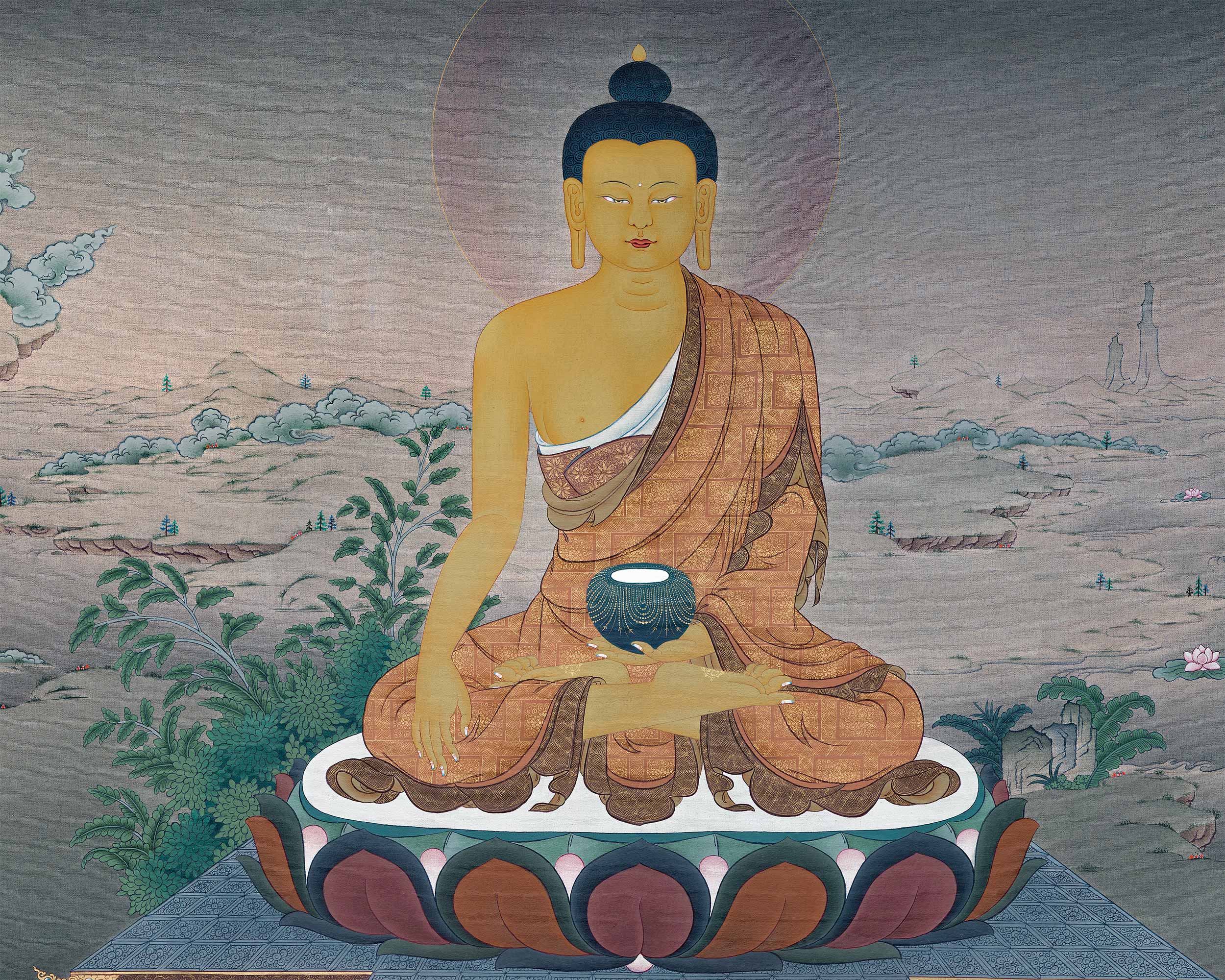 buddha shakyamuni thangka