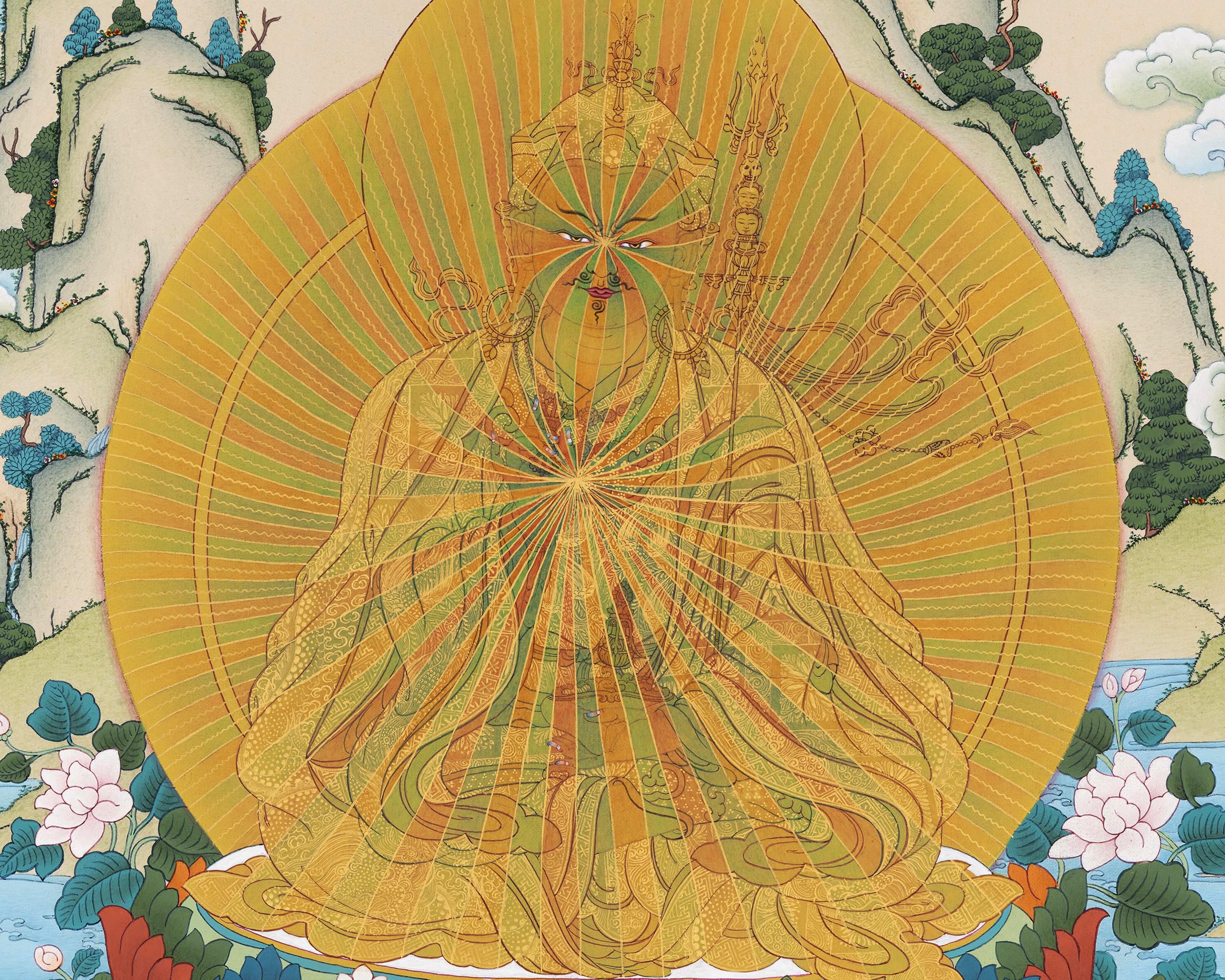 Guru in Rainbow Thangka