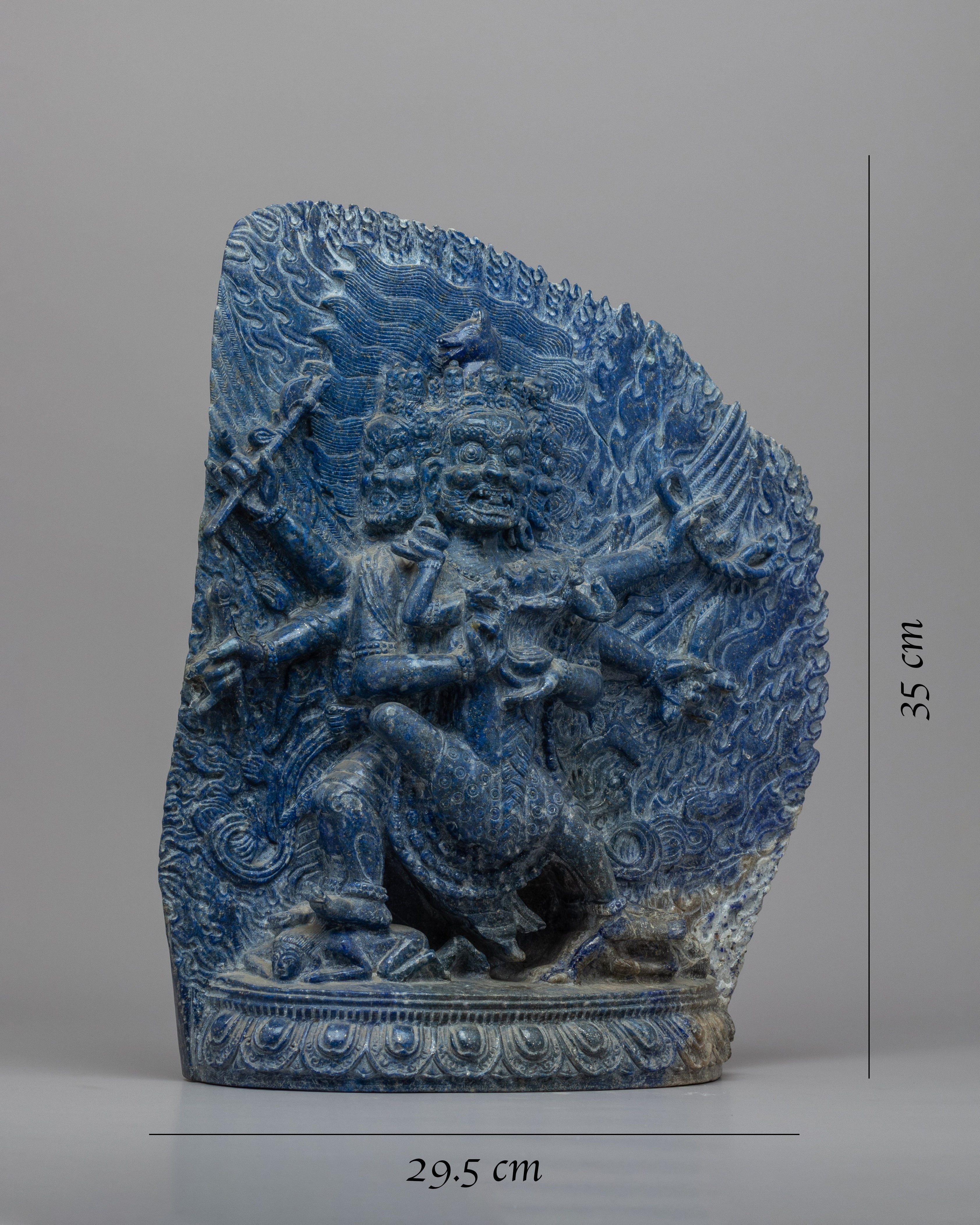 Lapis Lazuli Statue | The Wrathful Form Of Hayagriva Artwork