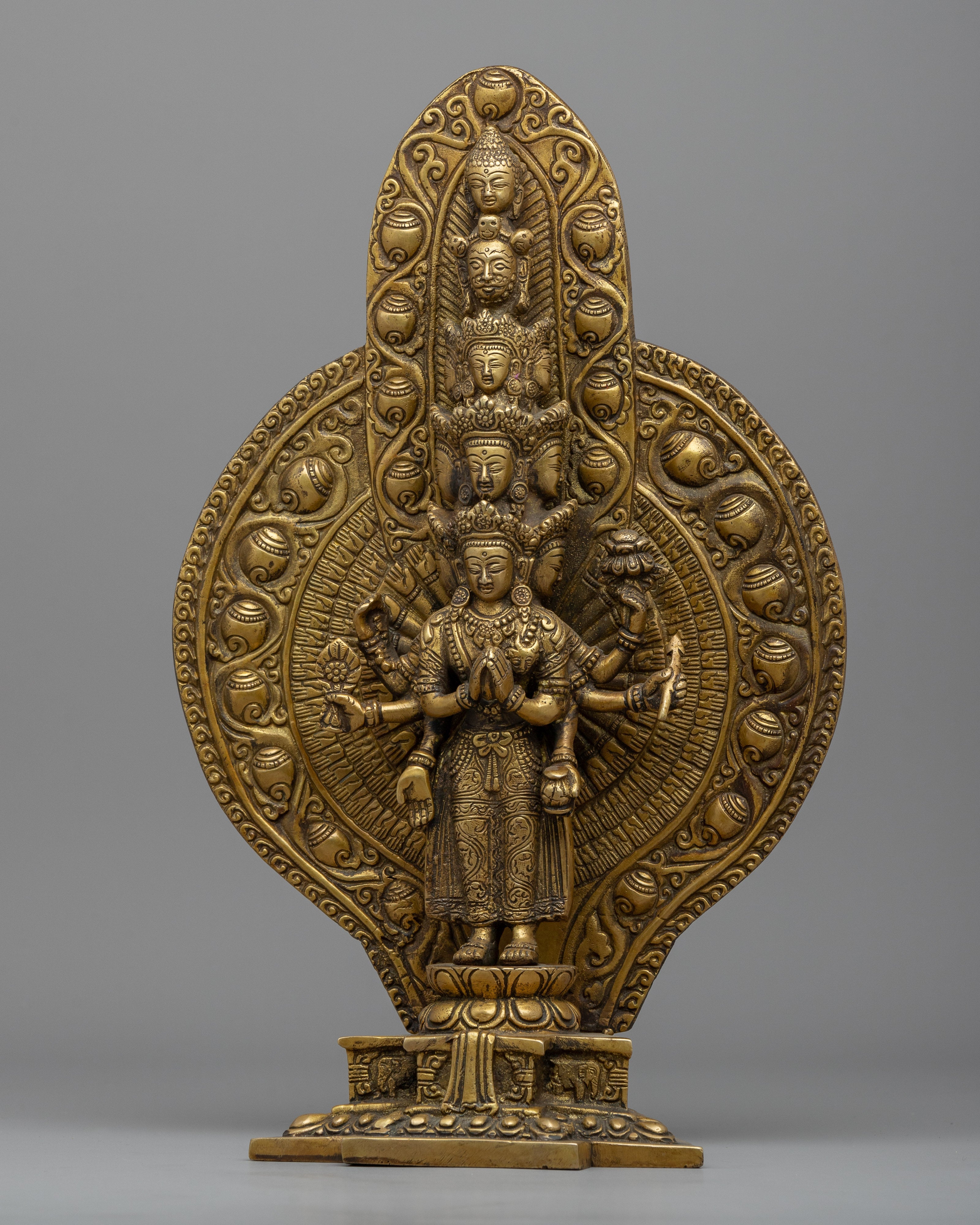 1000 Arms Avalokiteshvara Statue | Traditionally Hand Crafted Sculpture