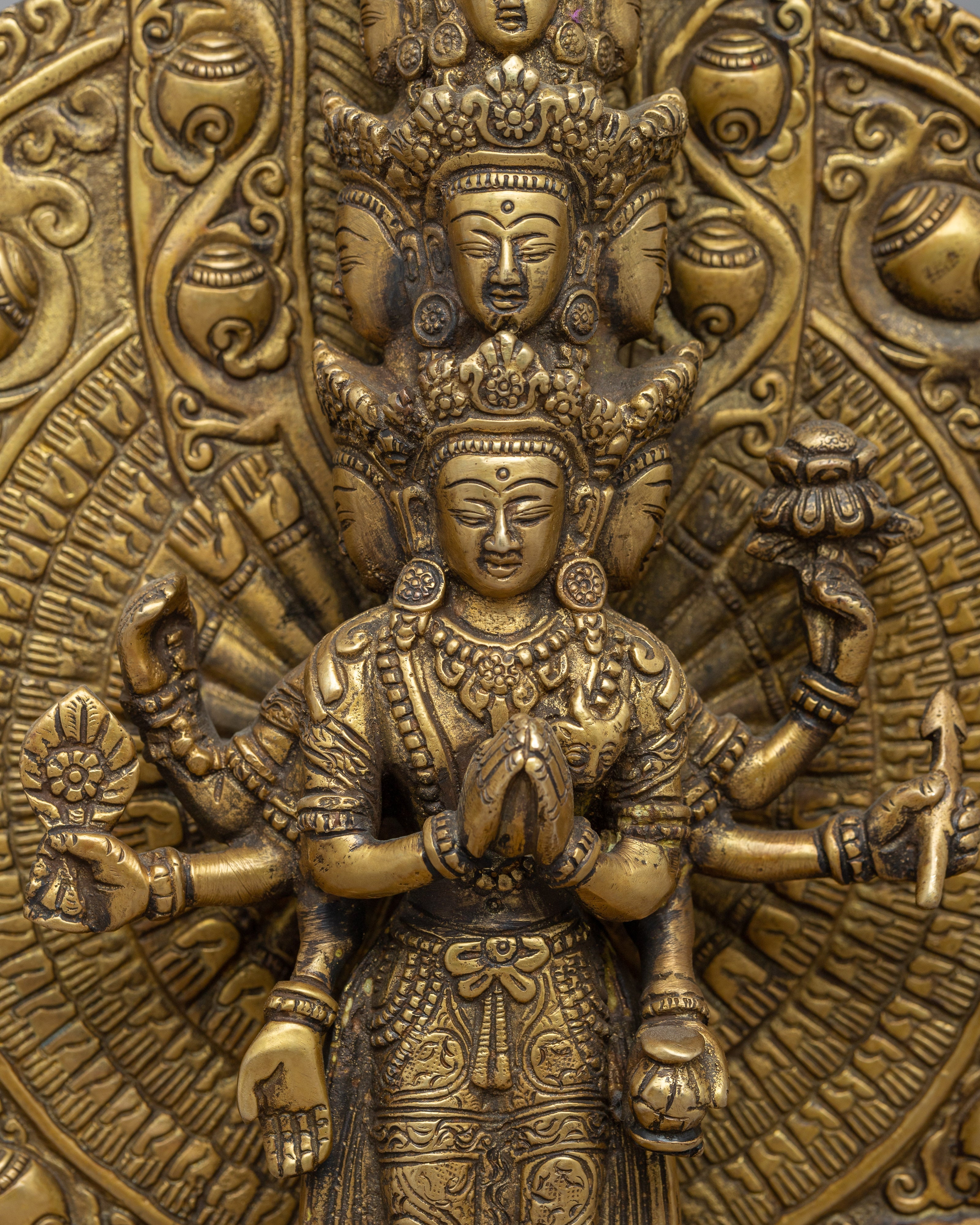 1000 Arms Avalokiteshvara Statue | Traditionally Hand Crafted Sculpture