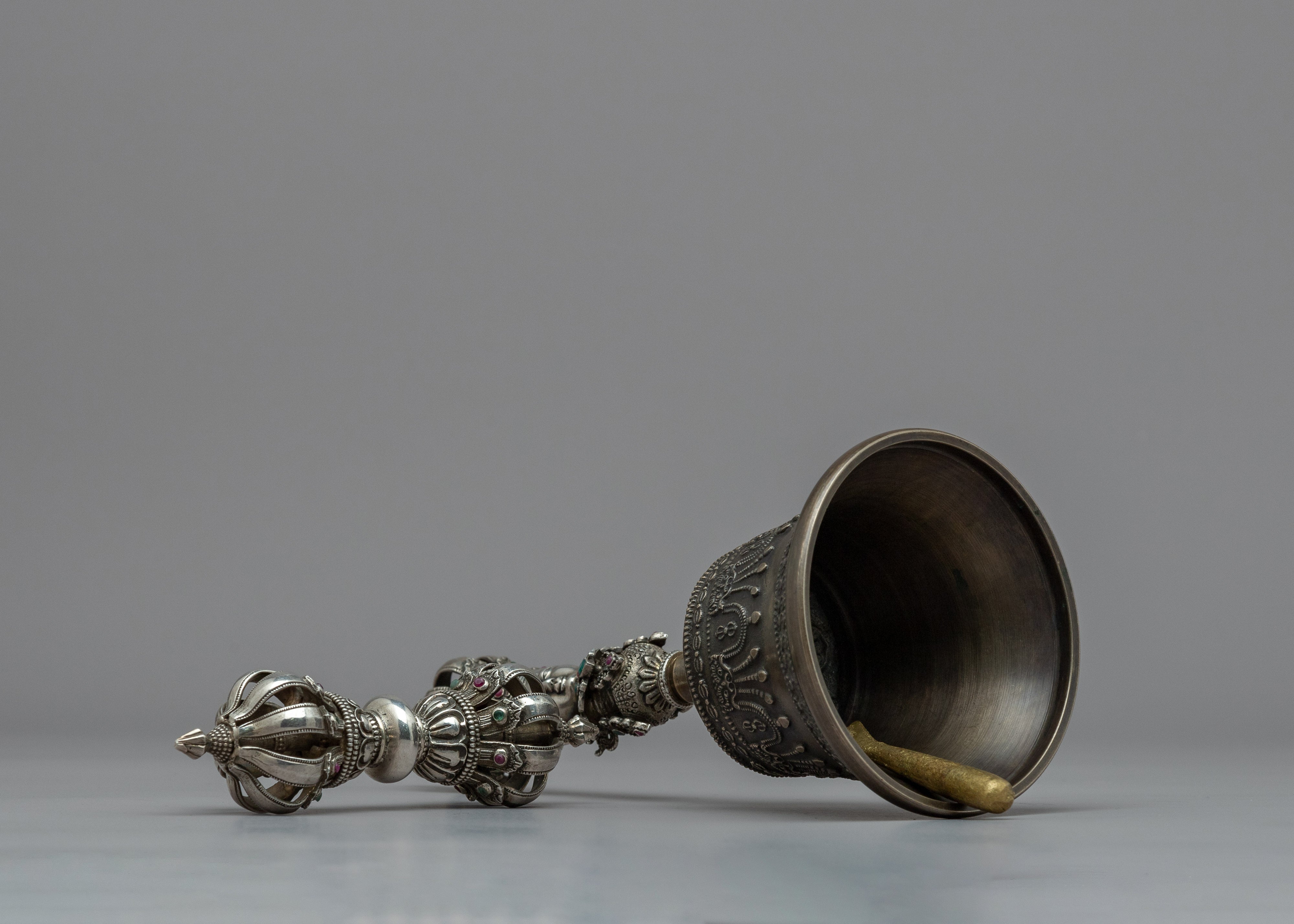 Tibetan Dorje and Bell Set for Meditation and Spiritual Practices | Himalayan Handcrafted Set