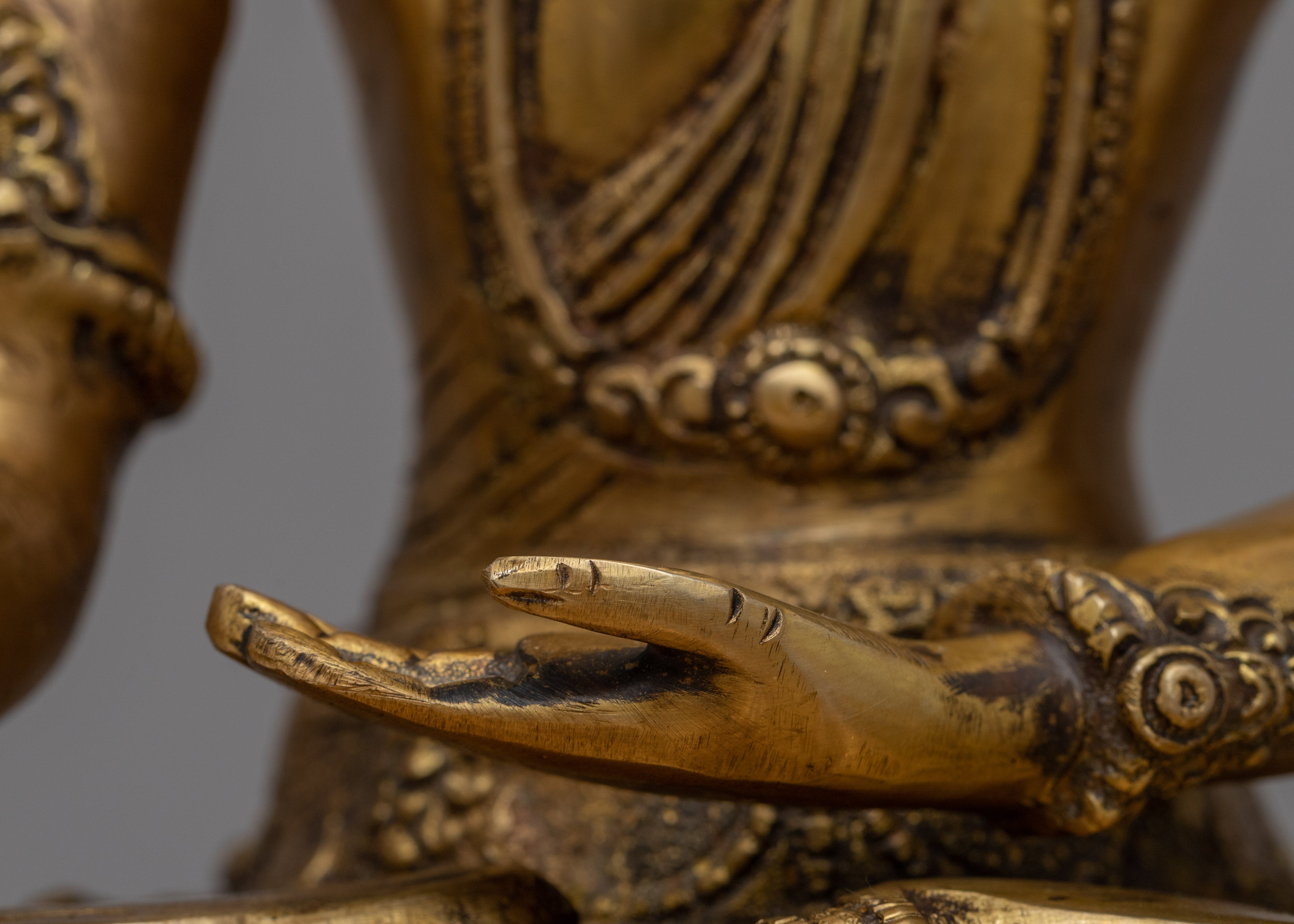 Meditating Buddha Statue | Crowned Shakyamuni Buddha