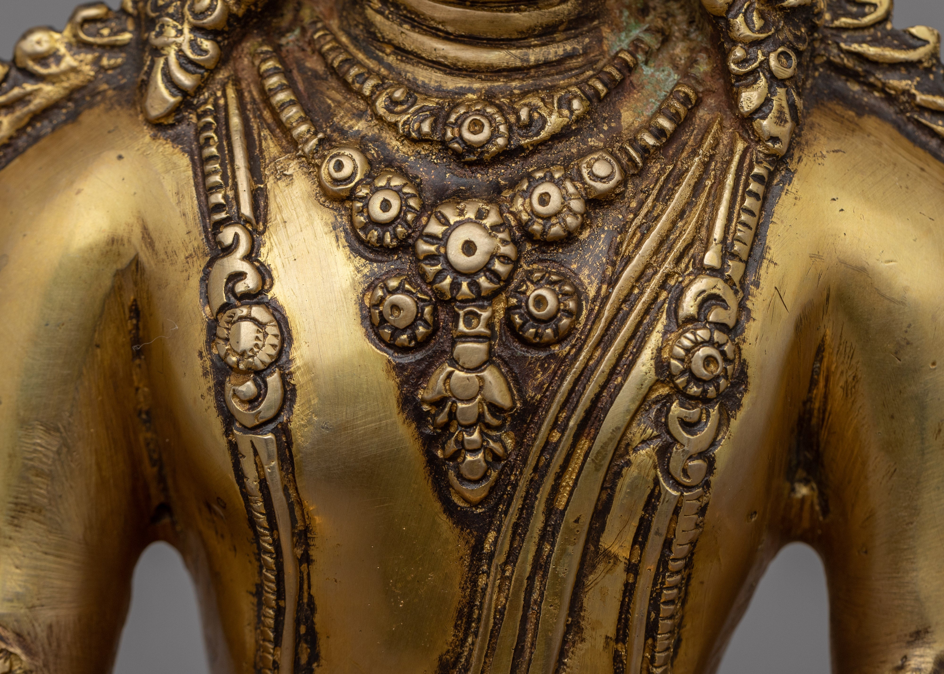 Meditating Buddha Statue | Crowned Shakyamuni Buddha