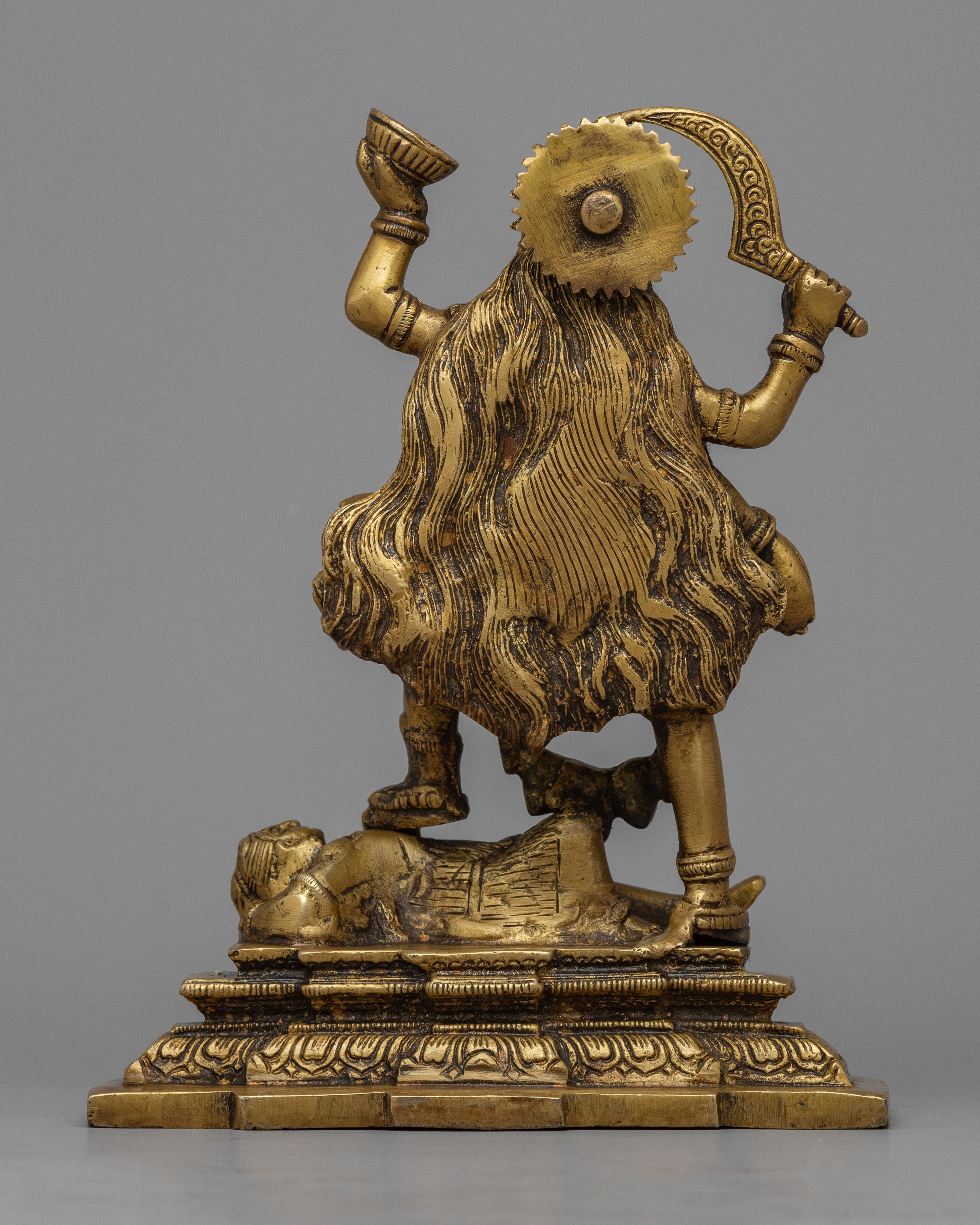 Wrath Full Kali Mata Statue | Traditional Tibetan Style Buddhist Sculpture