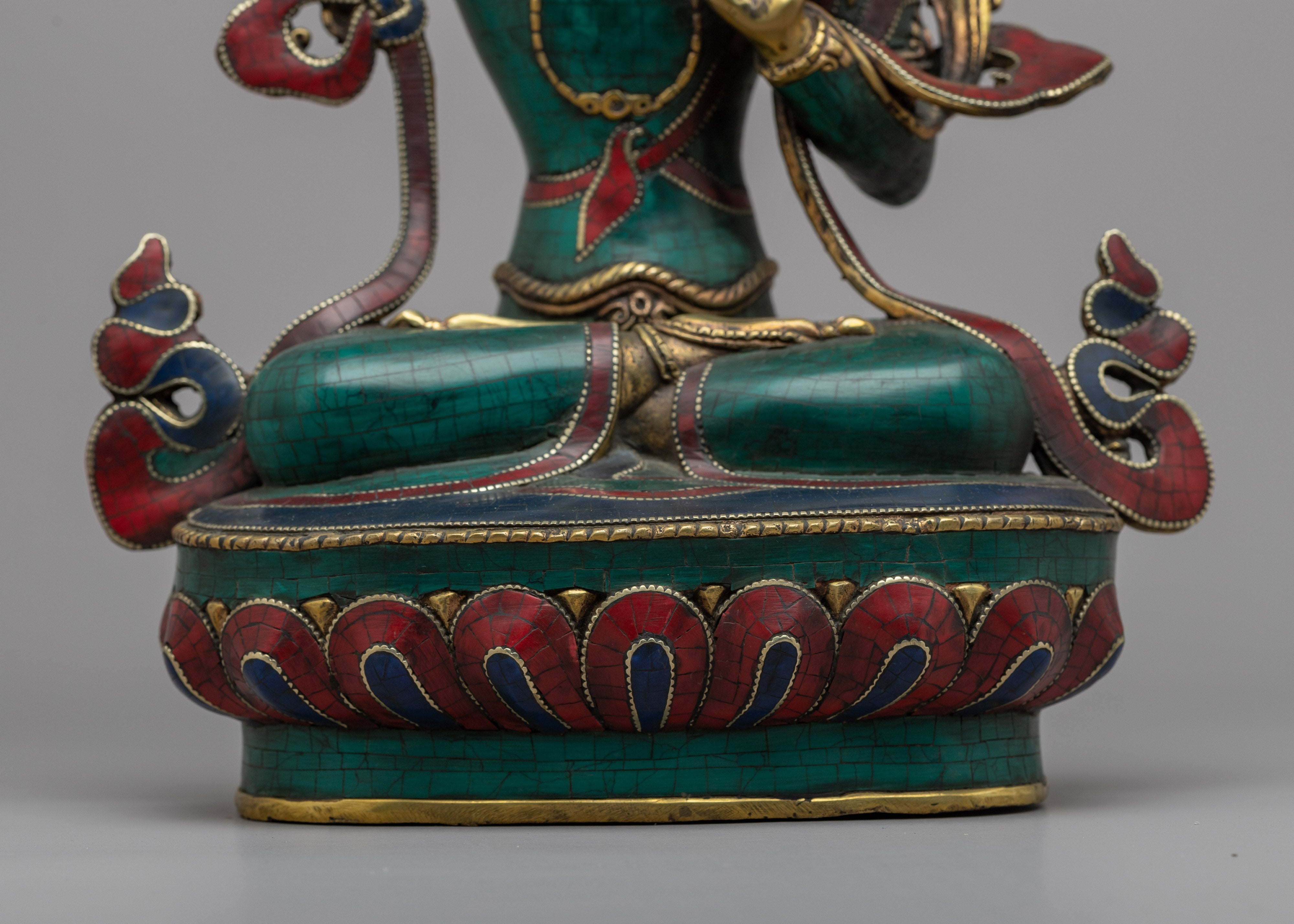 Manjushri Buddha Statue | Hand-Carved Bodhisattva Statue