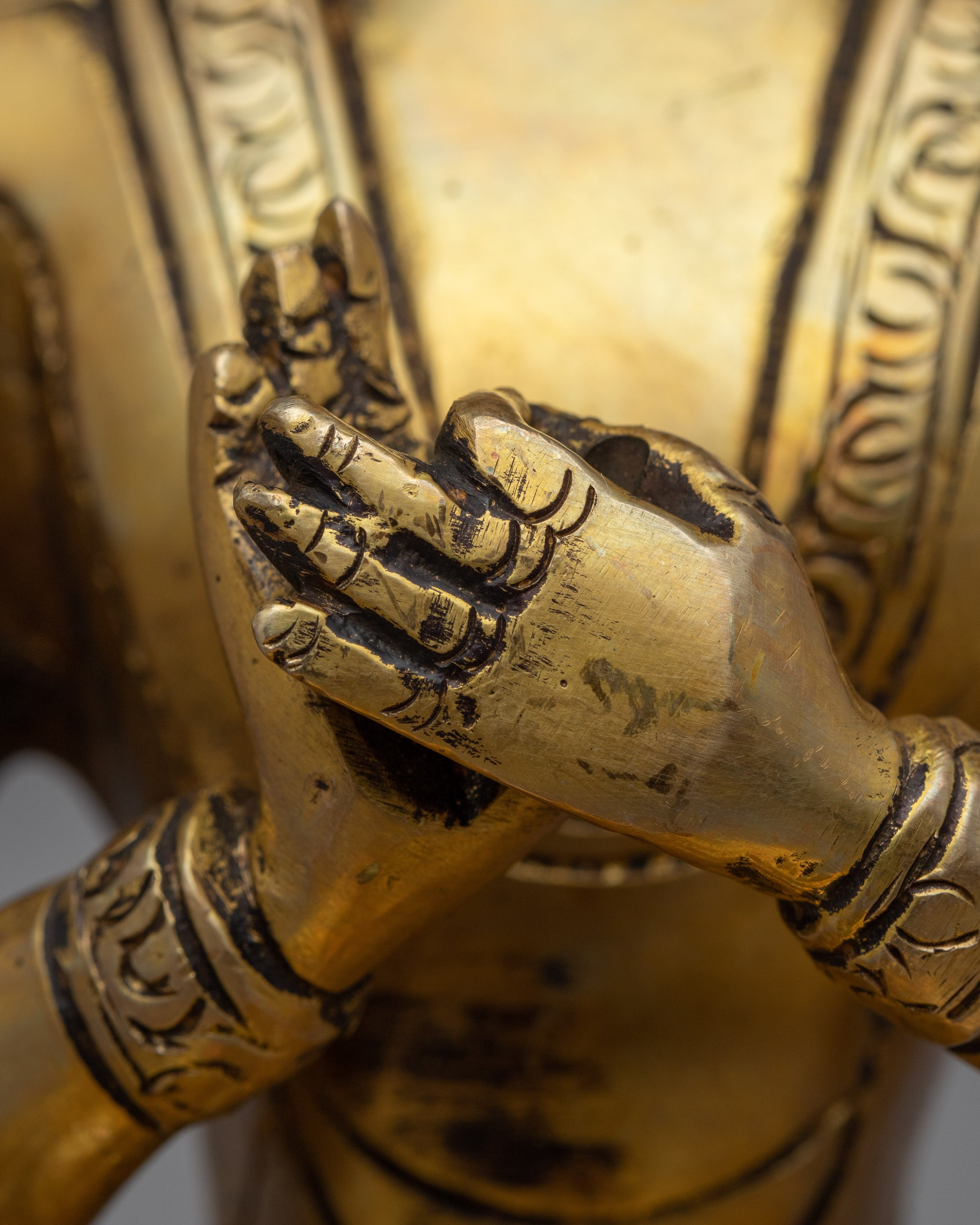 Vairocana Buddha Statue | Traditionally Made Himalayan Sculpture