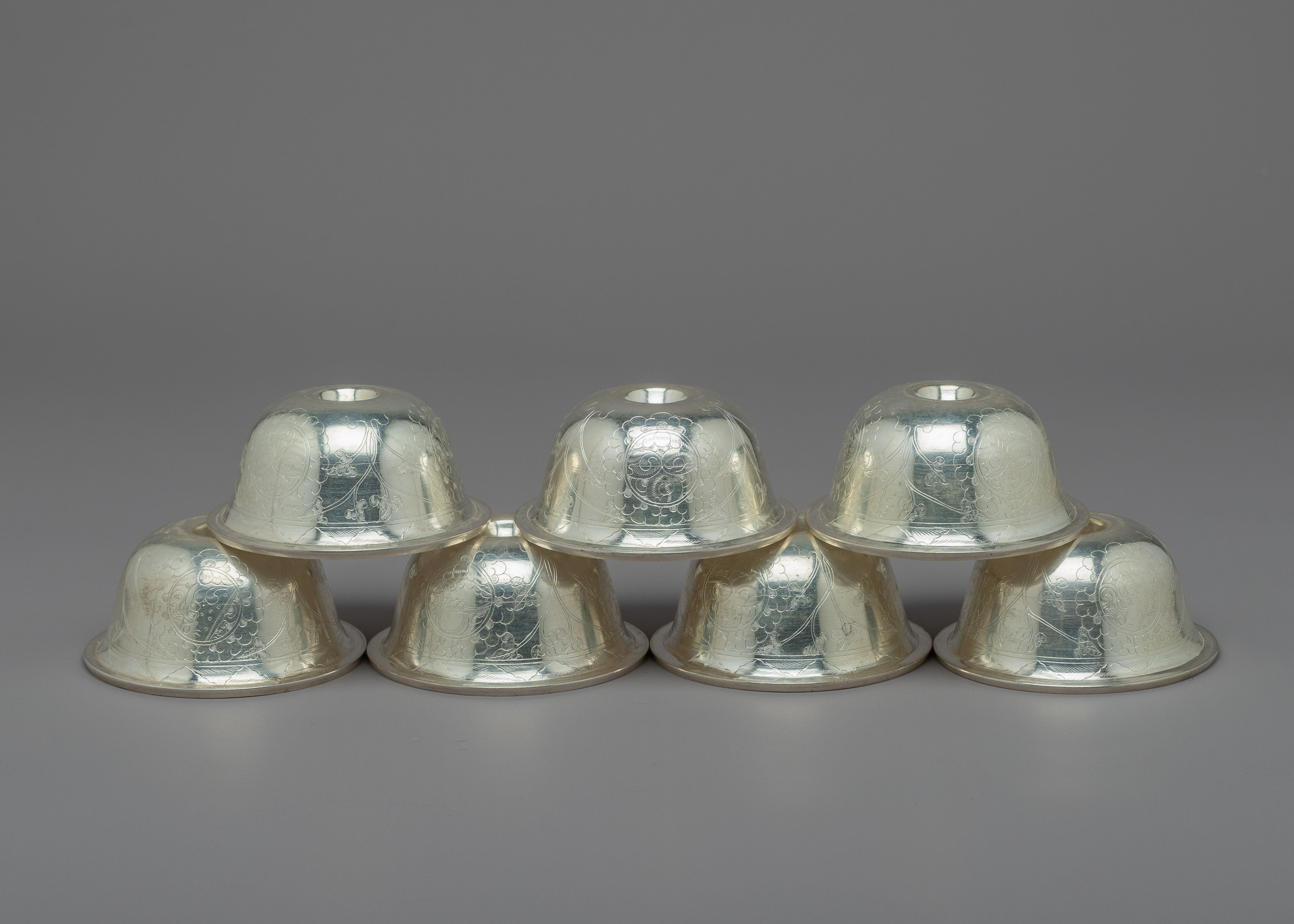 7 Bowl Water Offering Set | Symbolic Offering for Purification and Devotion