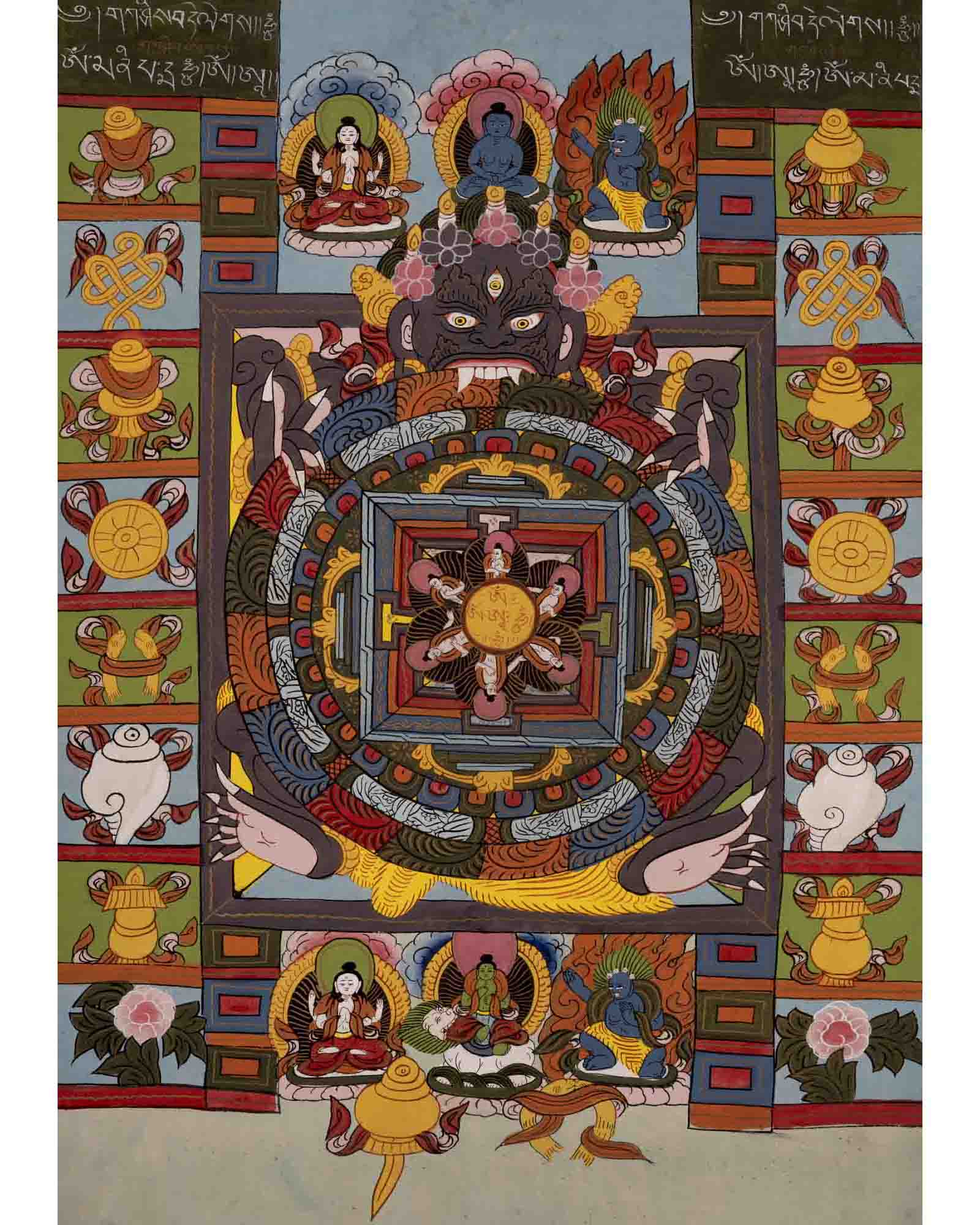 30+ Years Old Wheel Of Life Thangka | Vintage Traditional Art | Wall Decors