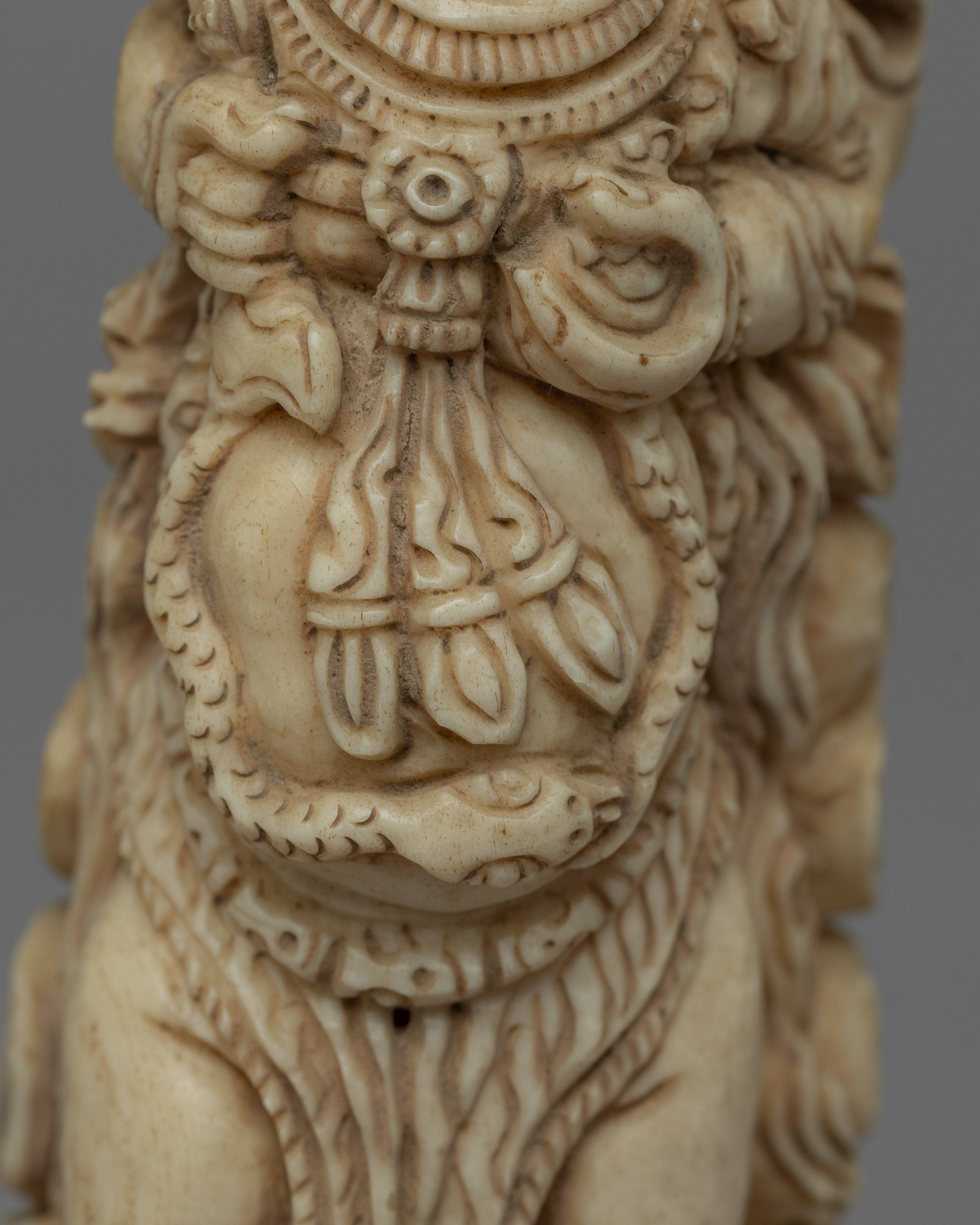 Ethically Sourced Bone Mahakala State | Protector Deity