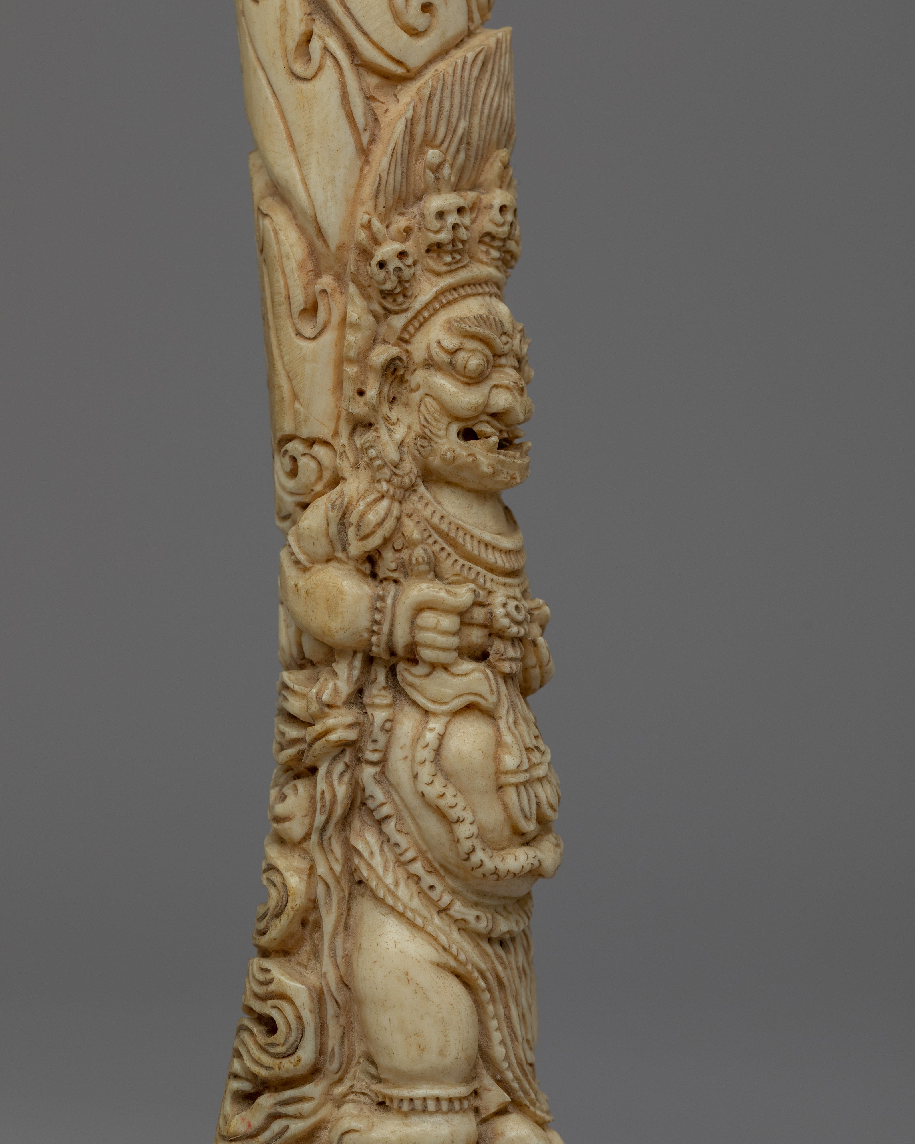 Ethically Sourced Bone Mahakala State | Protector Deity