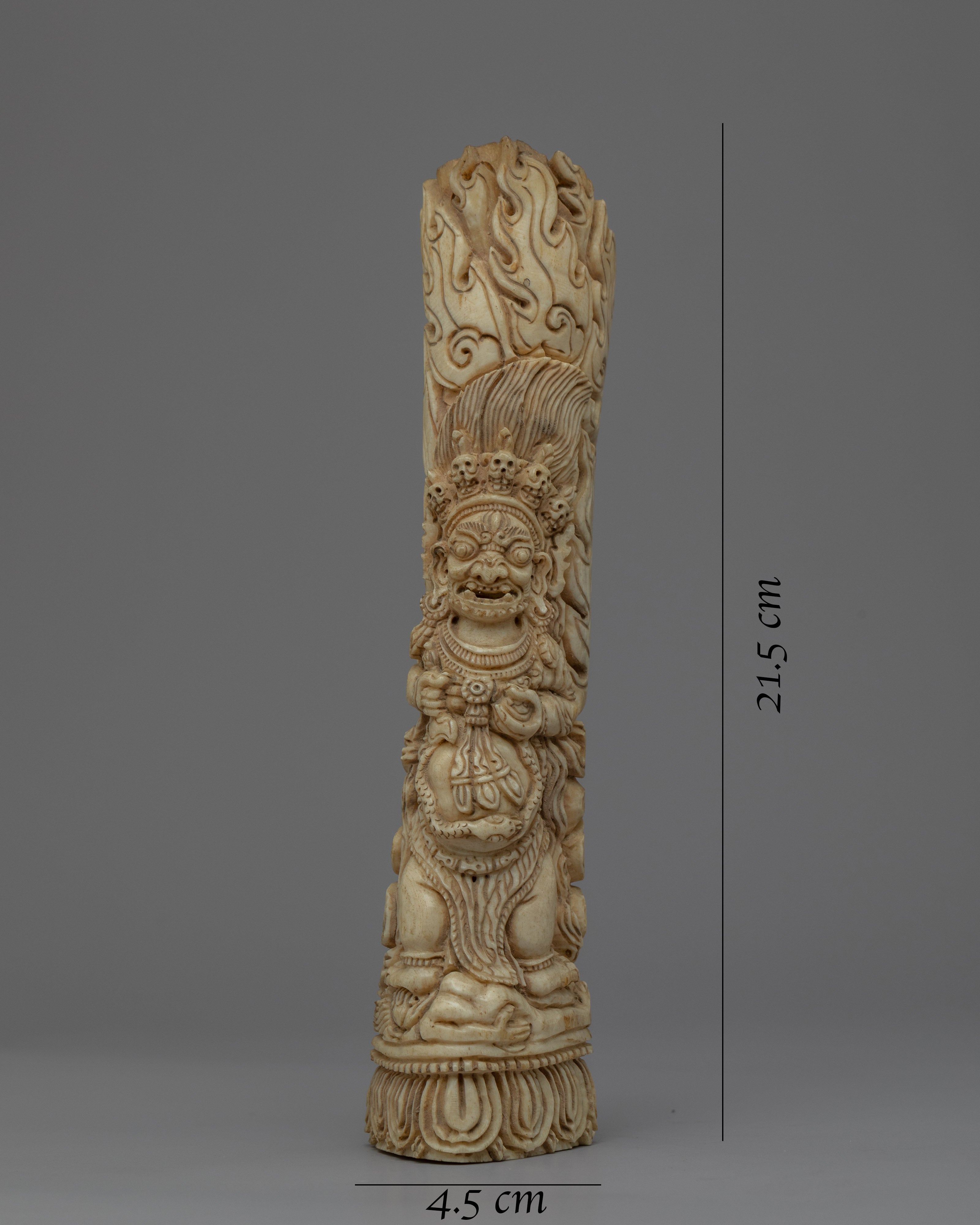 Ethically Sourced Bone Mahakala State | Protector Deity