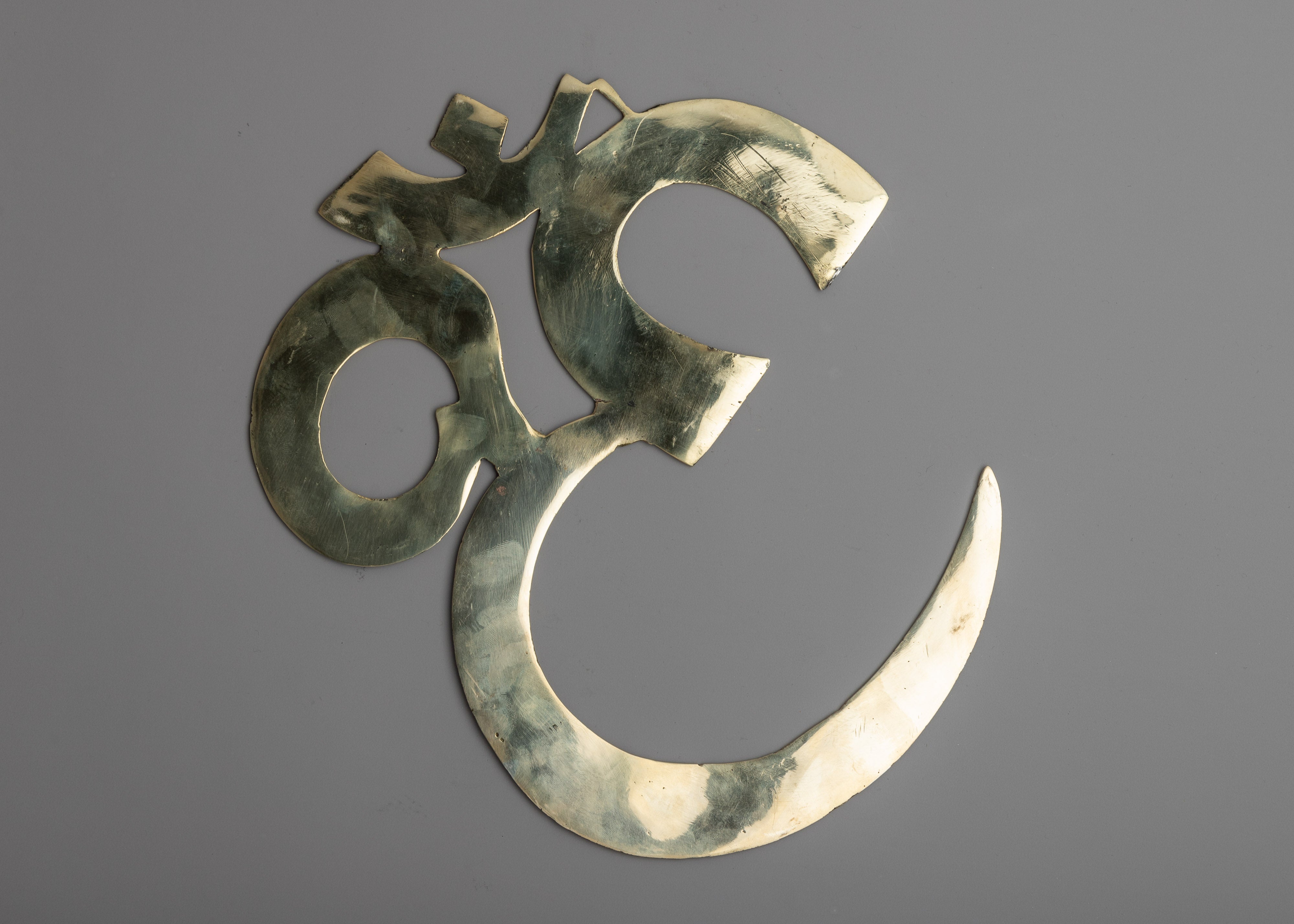 Brass Om Wall Hanging | Sacred Serenity for Harmonious Home Decor