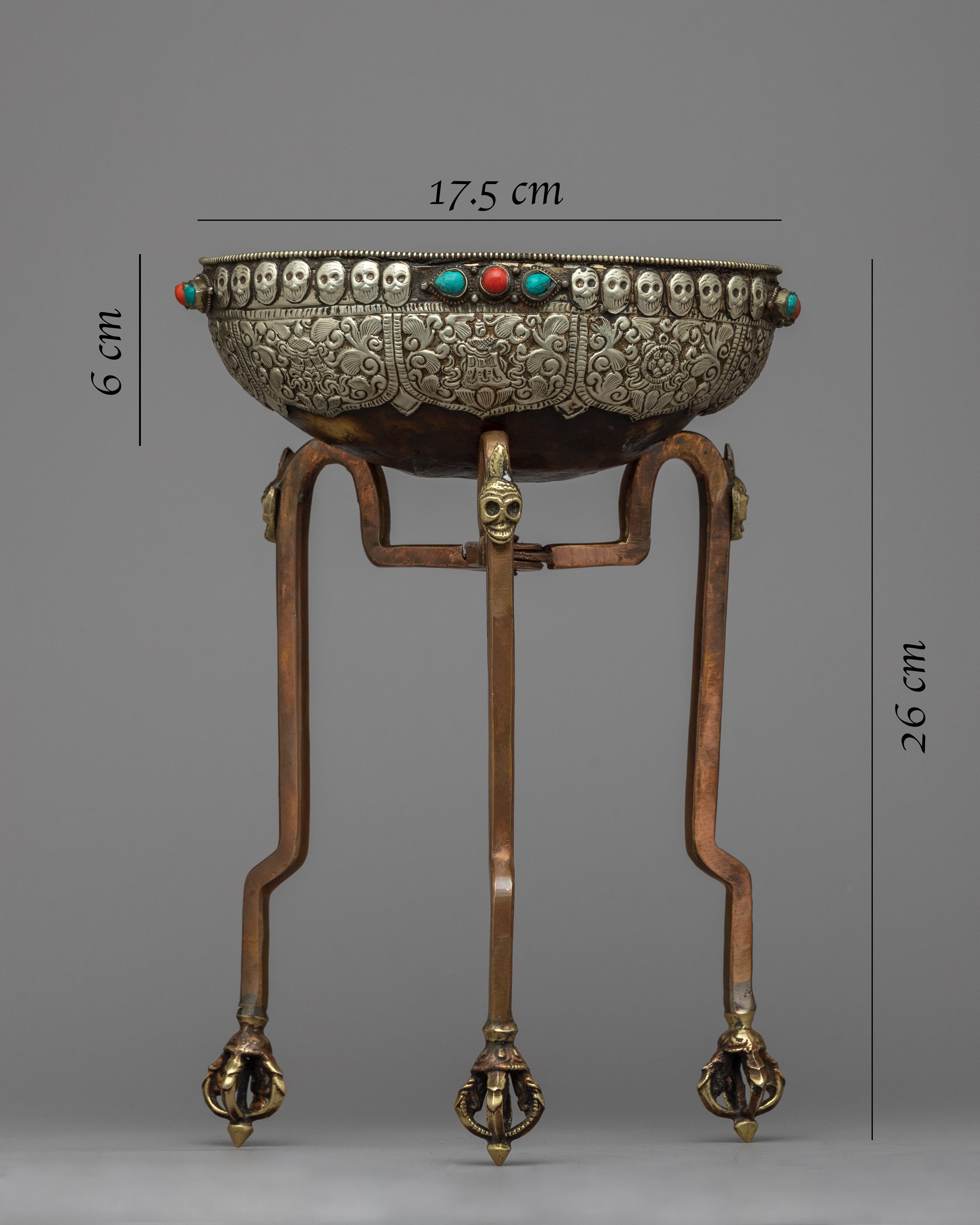 Buddhist Skull Sup"Kapala" | Tibetan Kapala for Offering