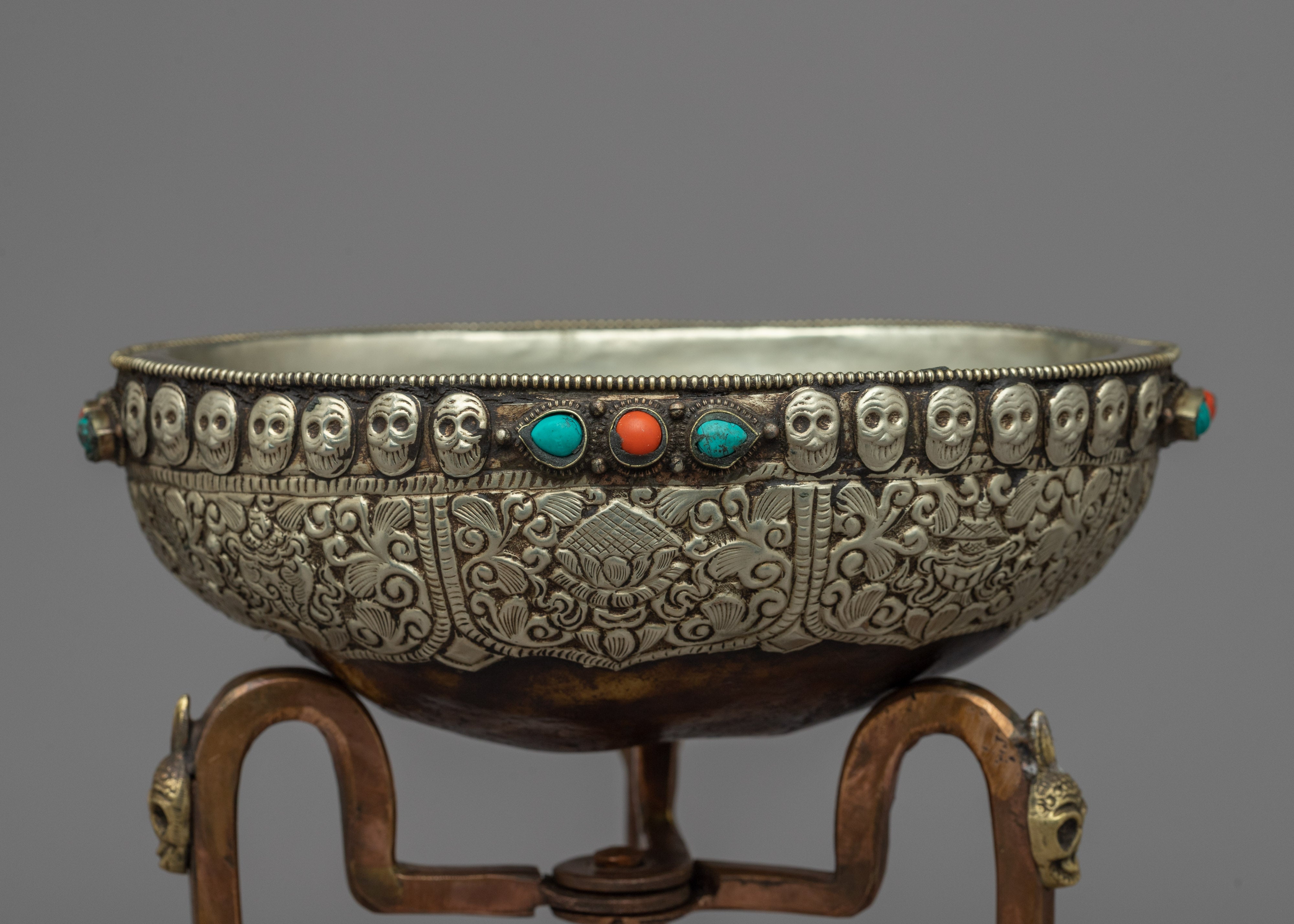 Buddhist Skull Sup"Kapala" | Tibetan Kapala for Offering