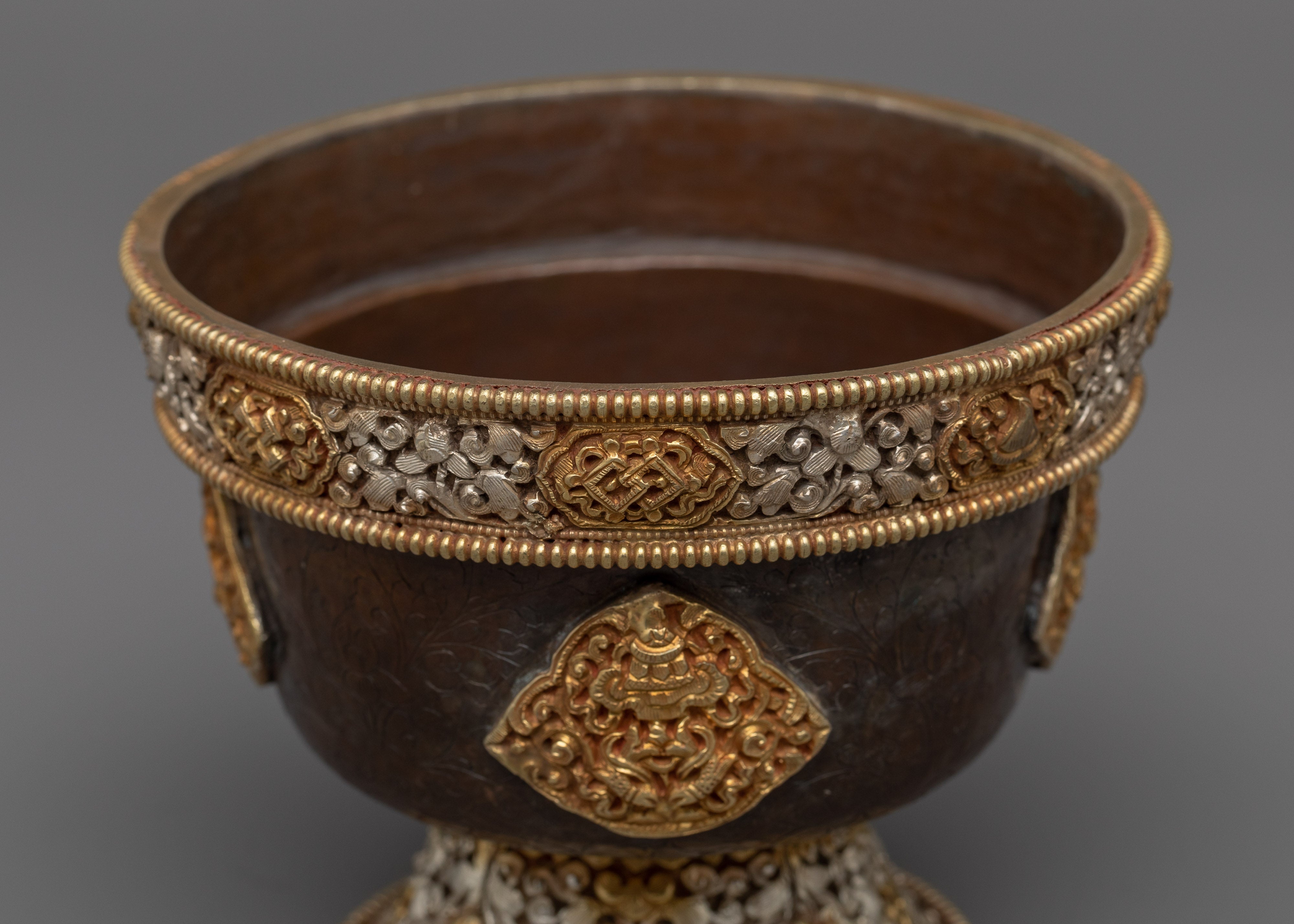 Water Offering Bowls | Traditional Himalayan Artwork