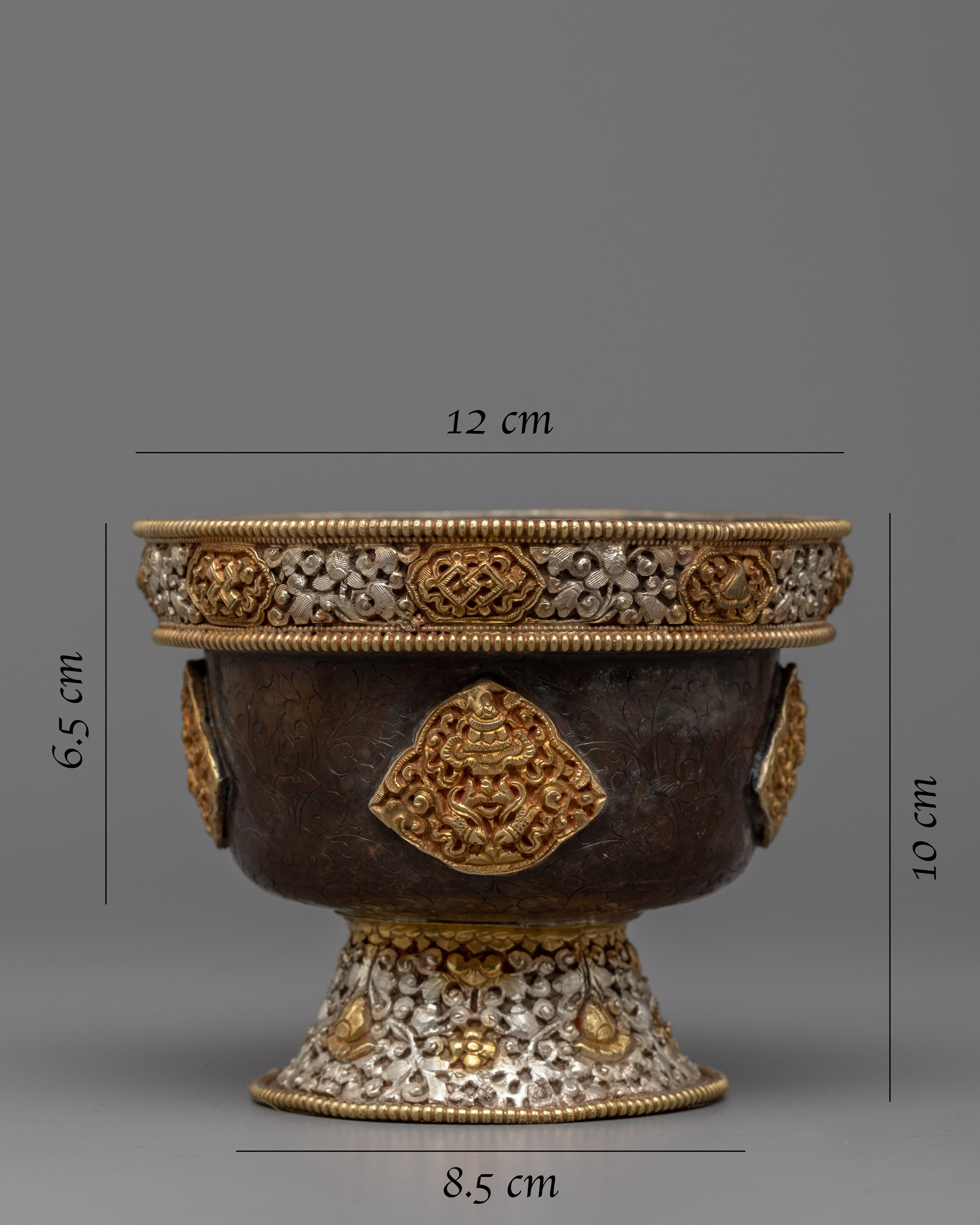 Water Offering Bowls | Traditional Himalayan Artwork