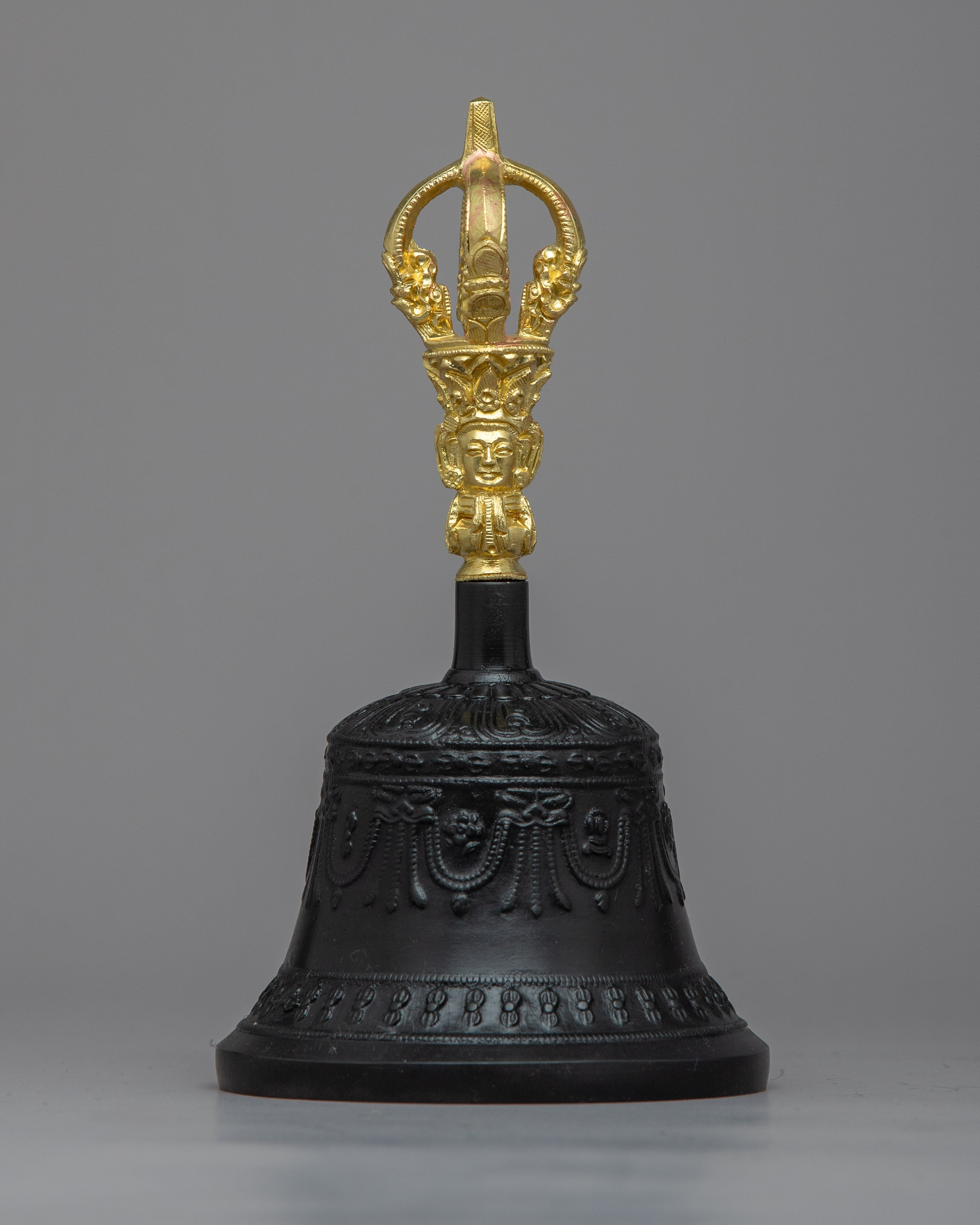 Copper Vajra and Bell Mantra Practice Set | 24k Gold Plated Handle for Enhanced Spiritual Experience