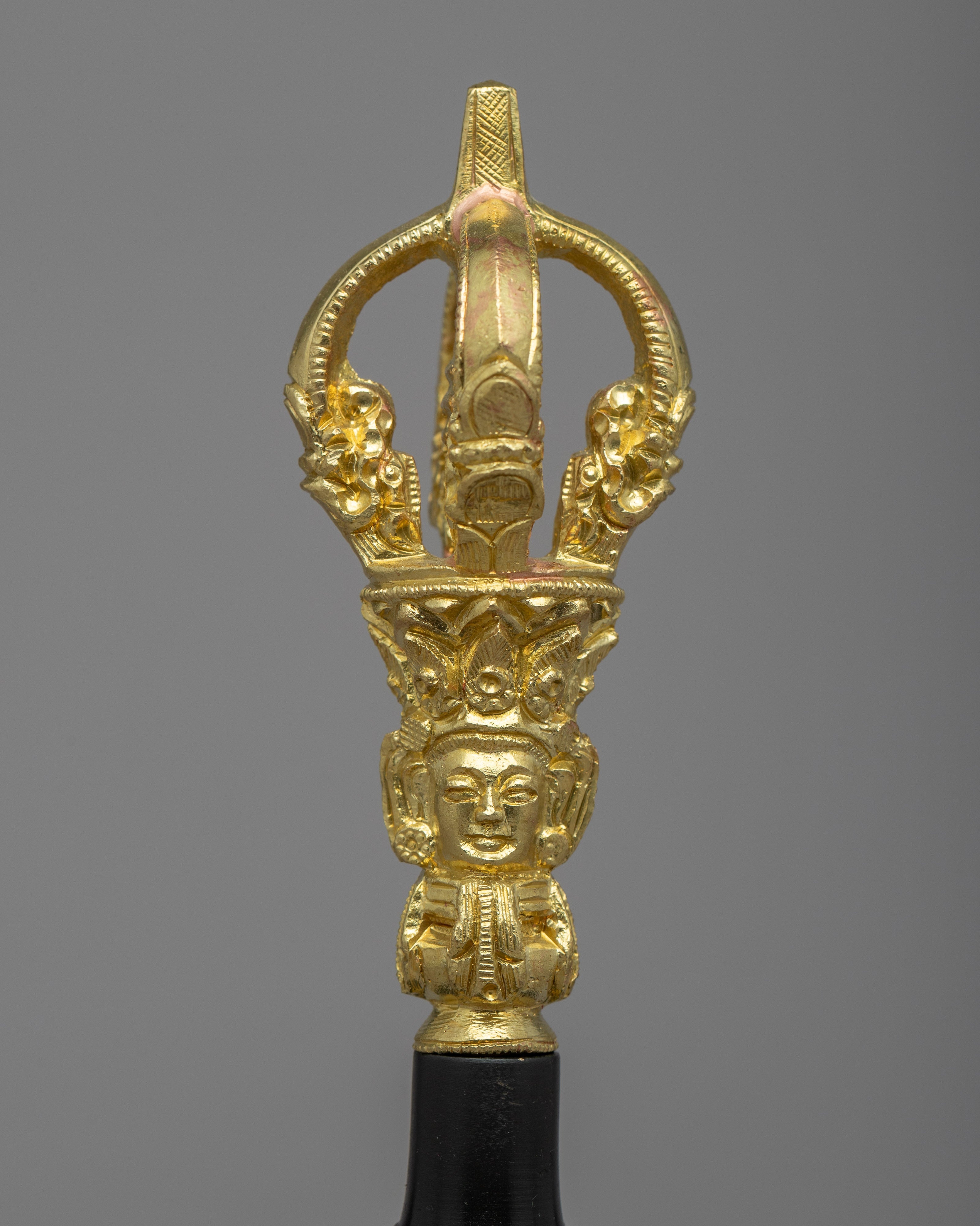 Copper Vajra and Bell Mantra Practice Set | 24k Gold Plated Handle for Enhanced Spiritual Experience