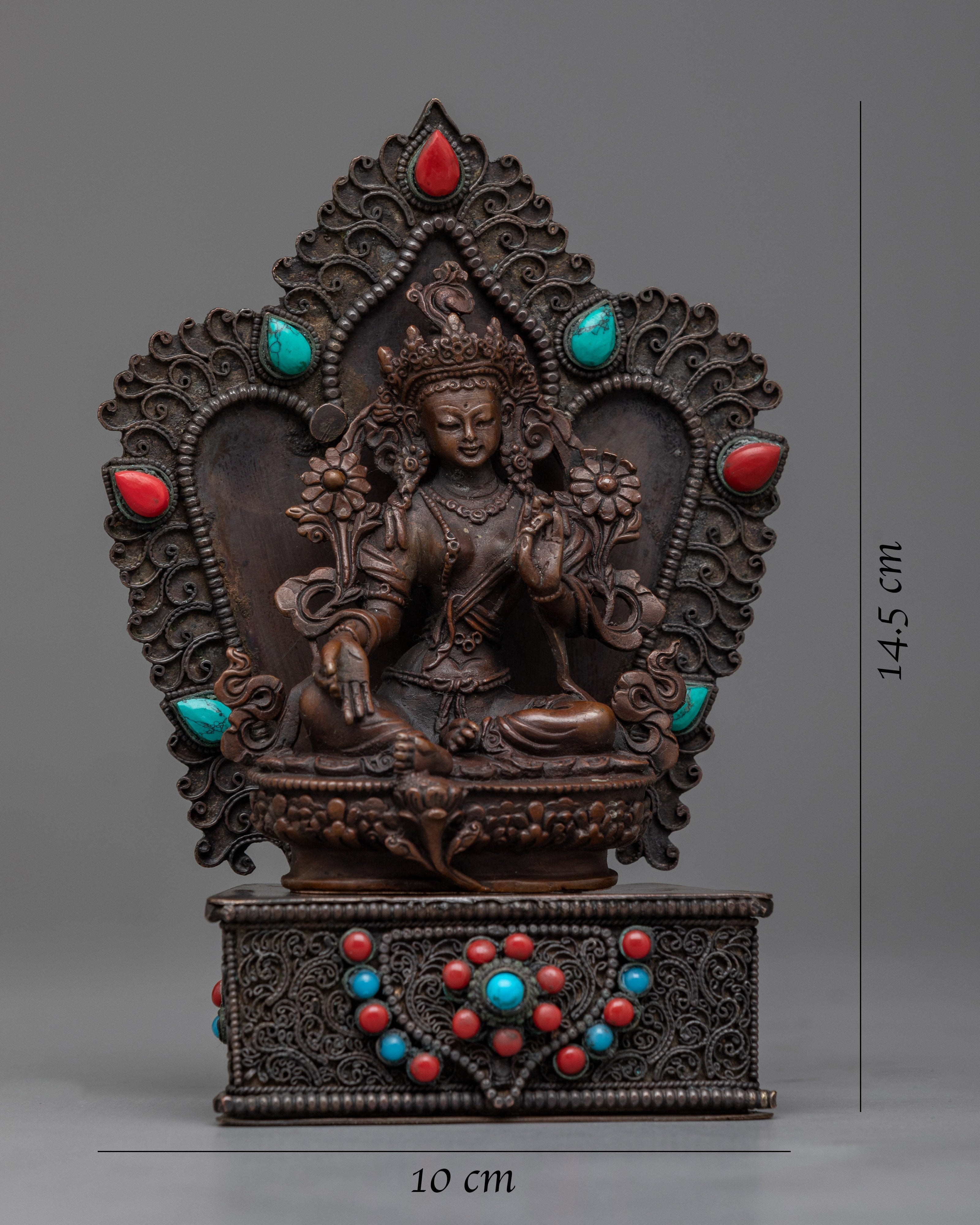 Green Tara Art | Machine Made Statue for Home Décor
